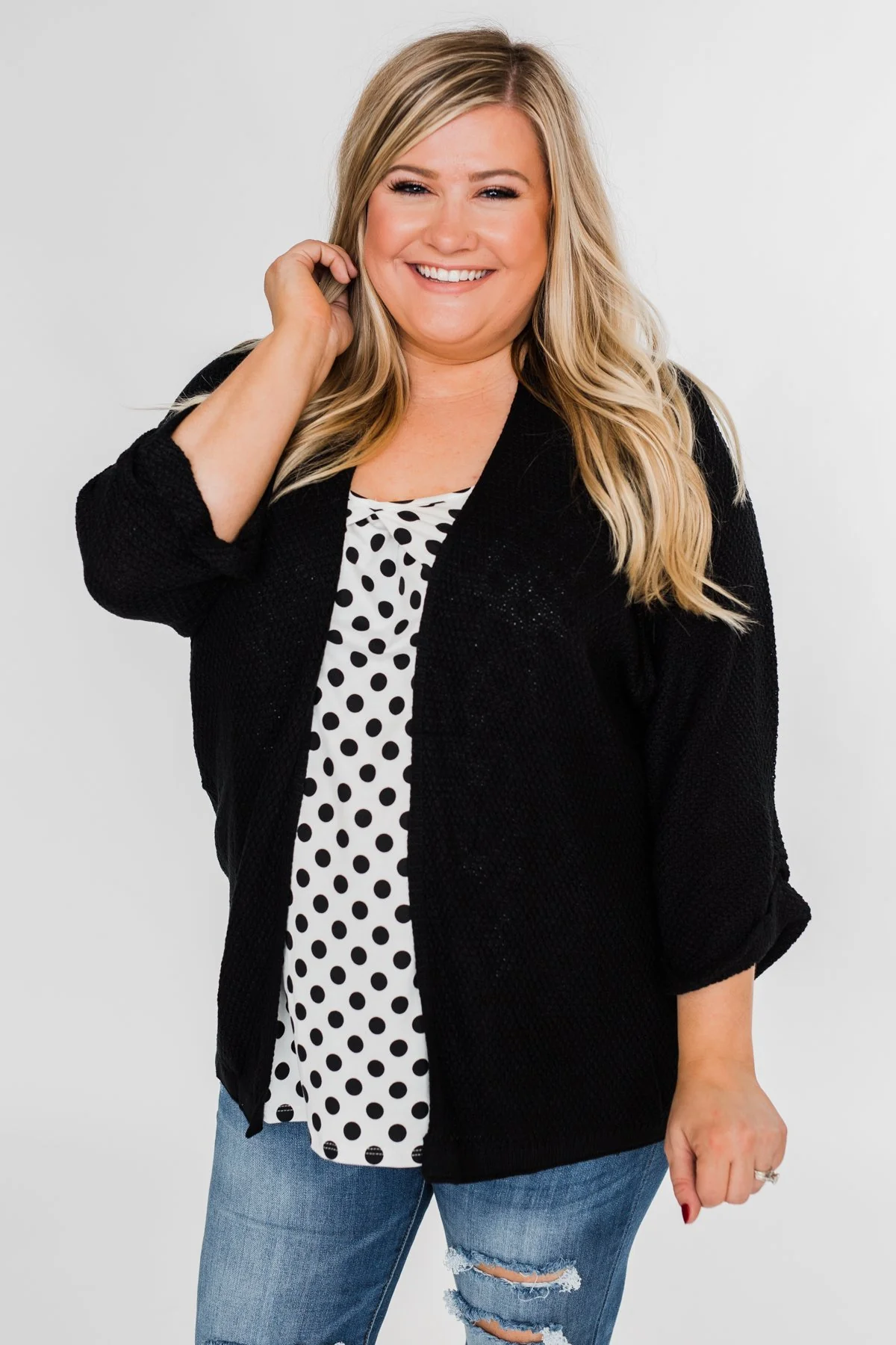 Black & White Polka Dot Tank Top - Image 6