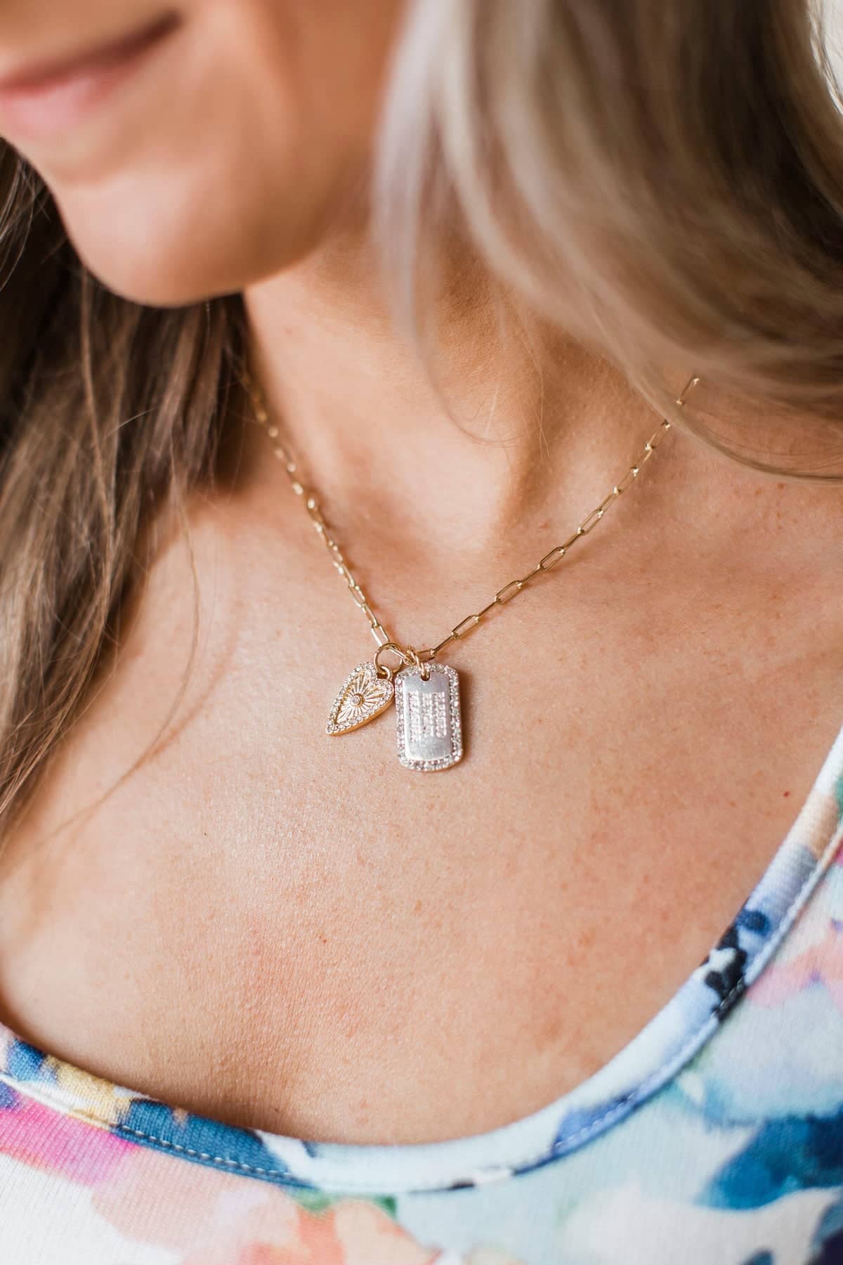"Blessed Beyond Measure" Pendant Necklace- Gold
