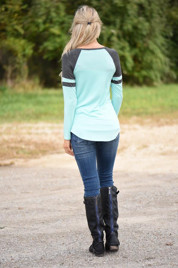 Blessed Mama Tee - Mint - Image 6