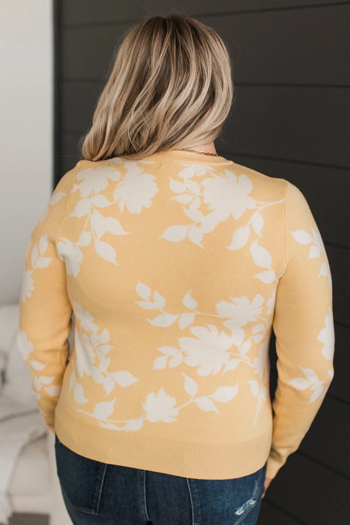 Blooming Success Floral Sweater- Yellow - Image 8