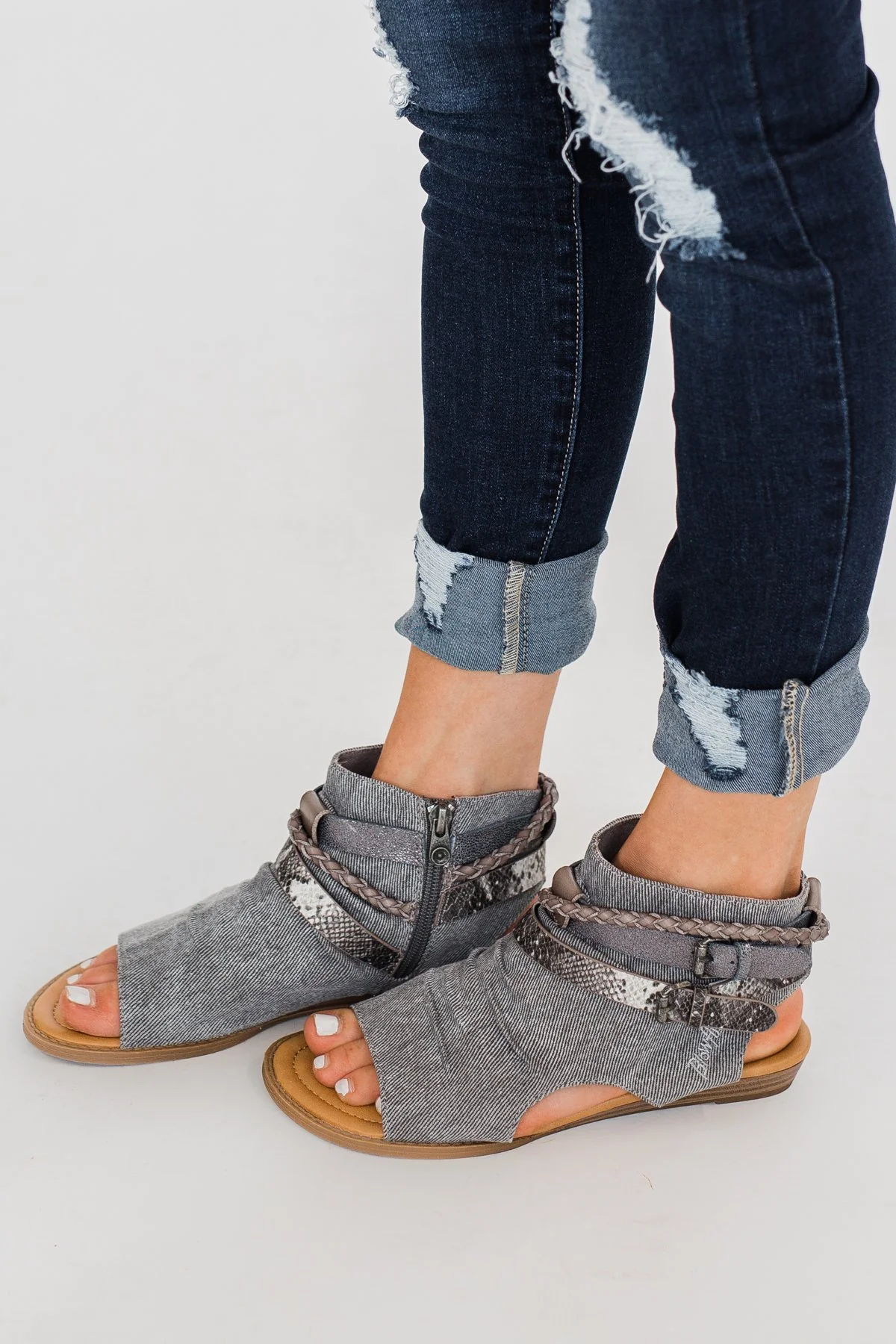 Blowfish Babie Sandals- Smokey Grey - Image 4
