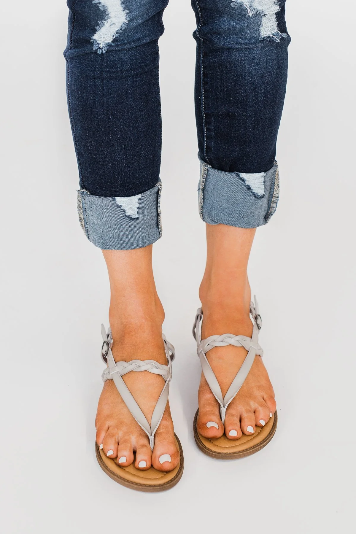 Blowfish Berg-B Sandals- Stone Grey - Image 2