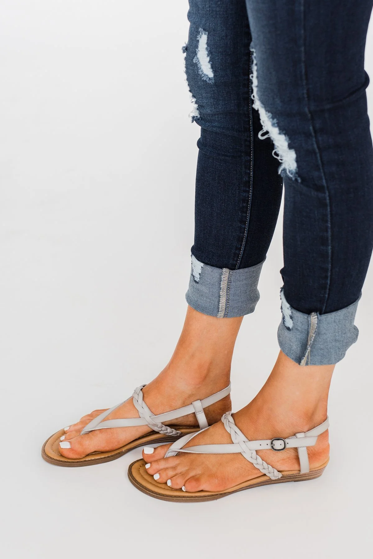 Blowfish Berg-B Sandals- Stone Grey - Image 5