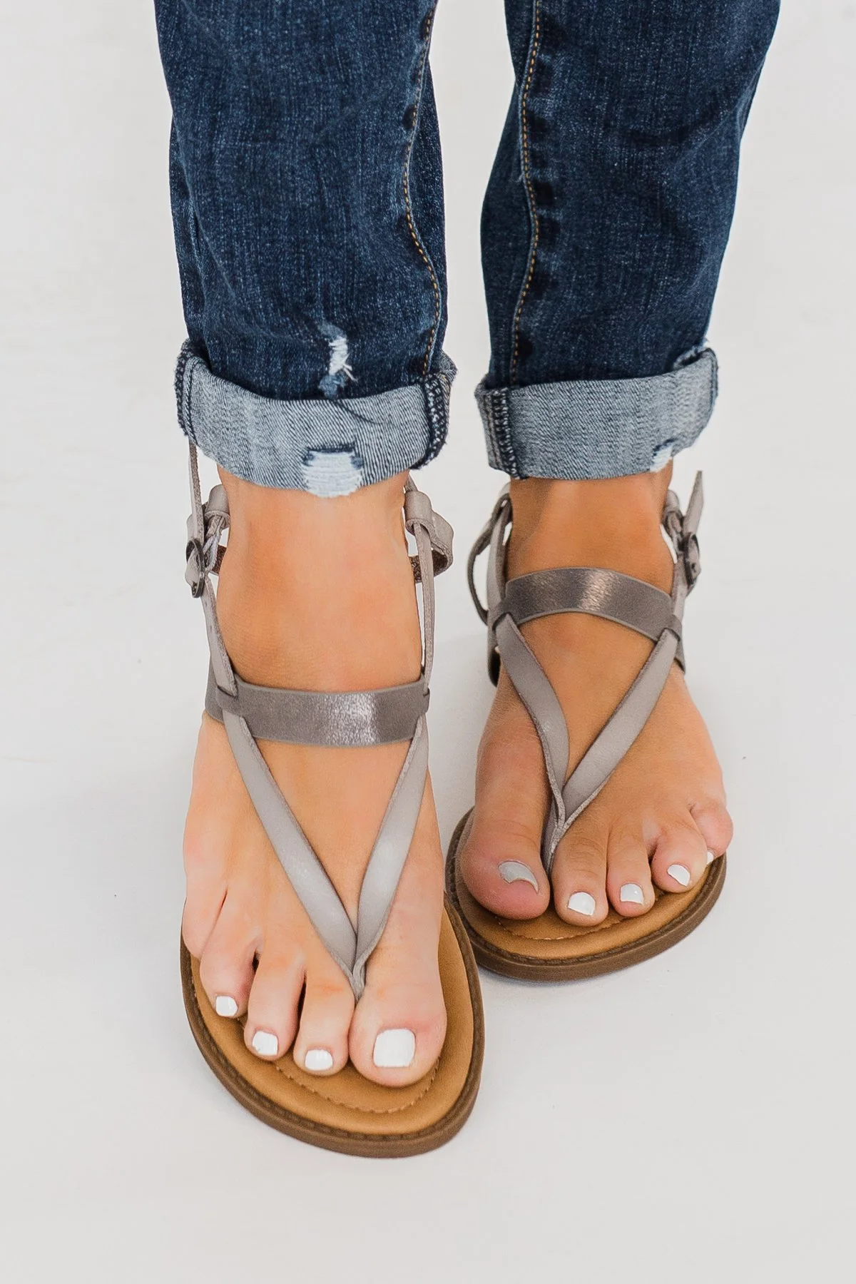 Blowfish Berg Sandals- Smoke & Pewter - Image 2