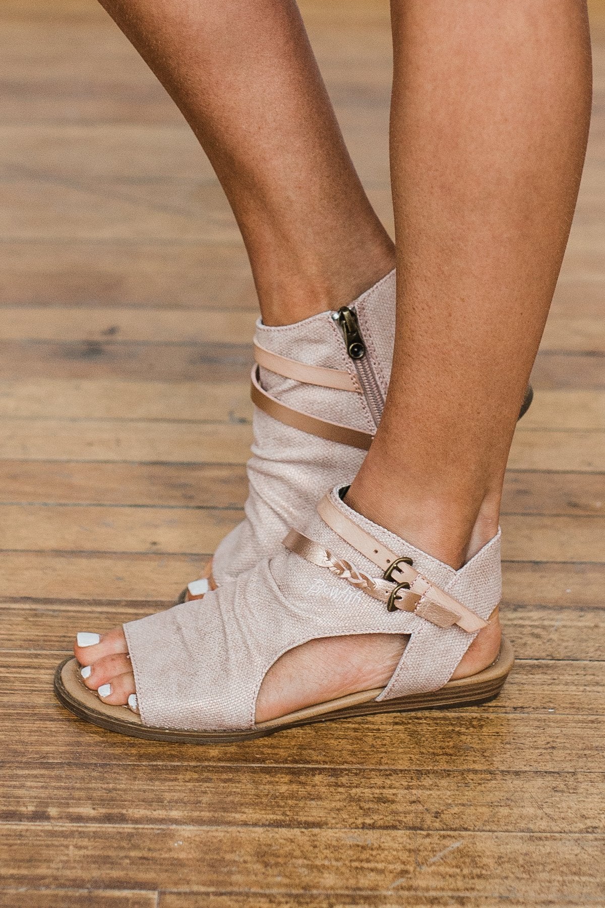 Blowfish Blumoon Sandals- Rose Gold & Blush - Image 2
