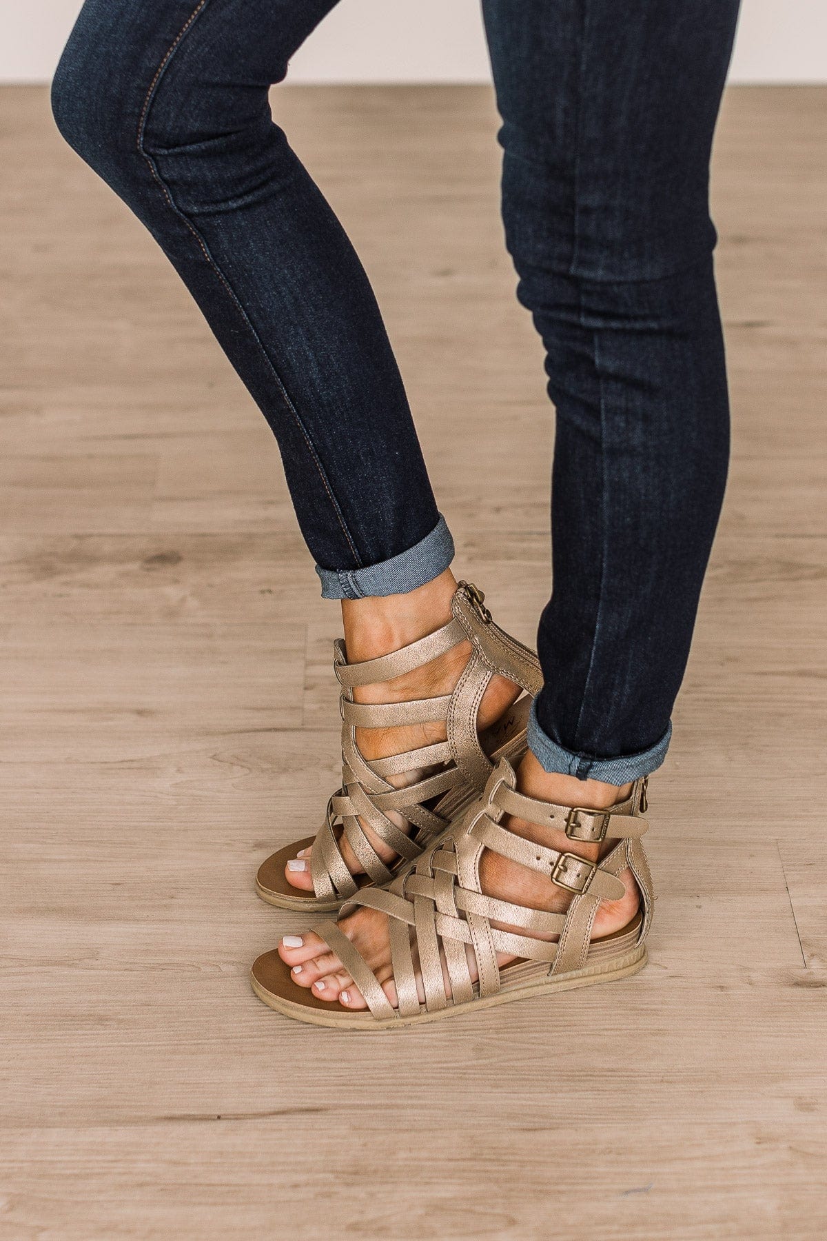 Blowfish Bolivia Sandals- Gold Cosmic Metallic - Image 3