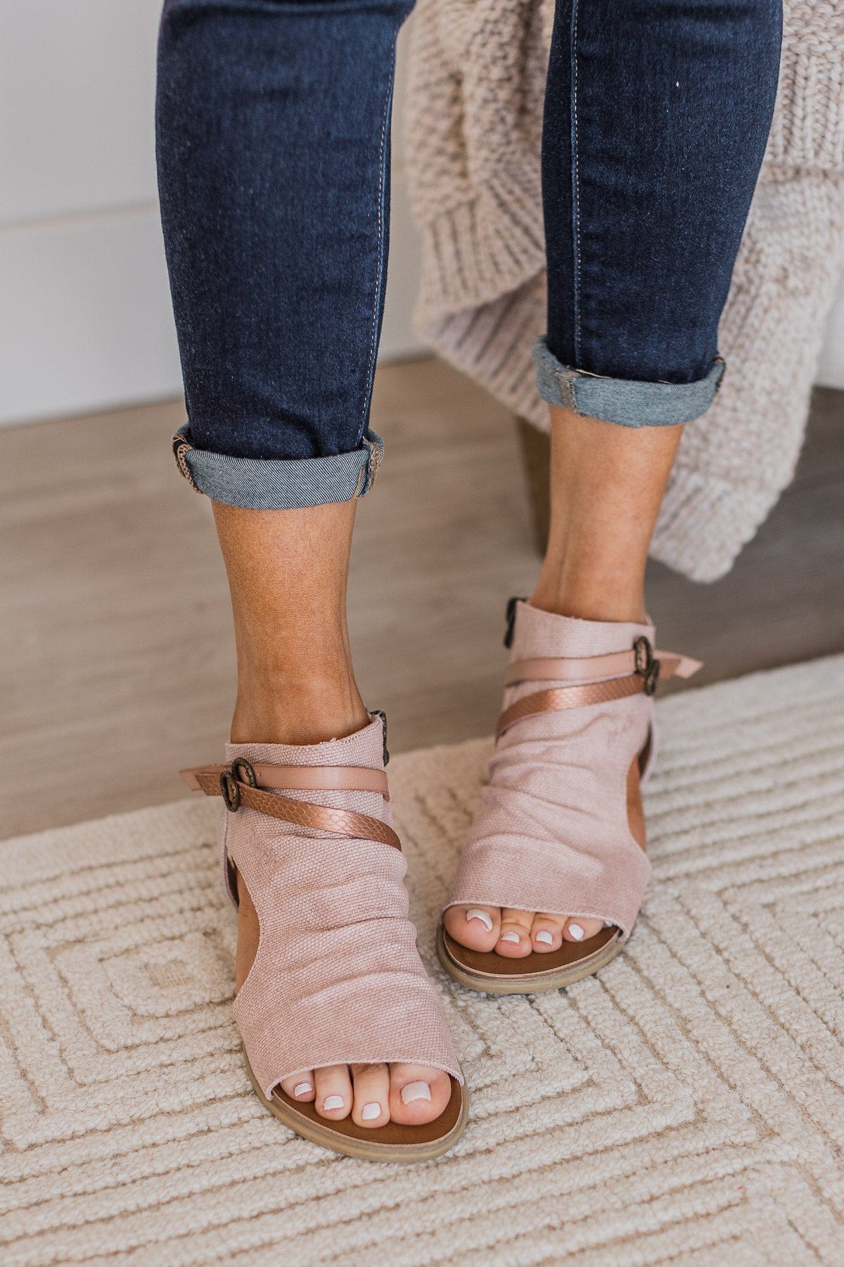 Blowfish Boxie Sandals- Lotus Rancher/Rose Gold - Image 2