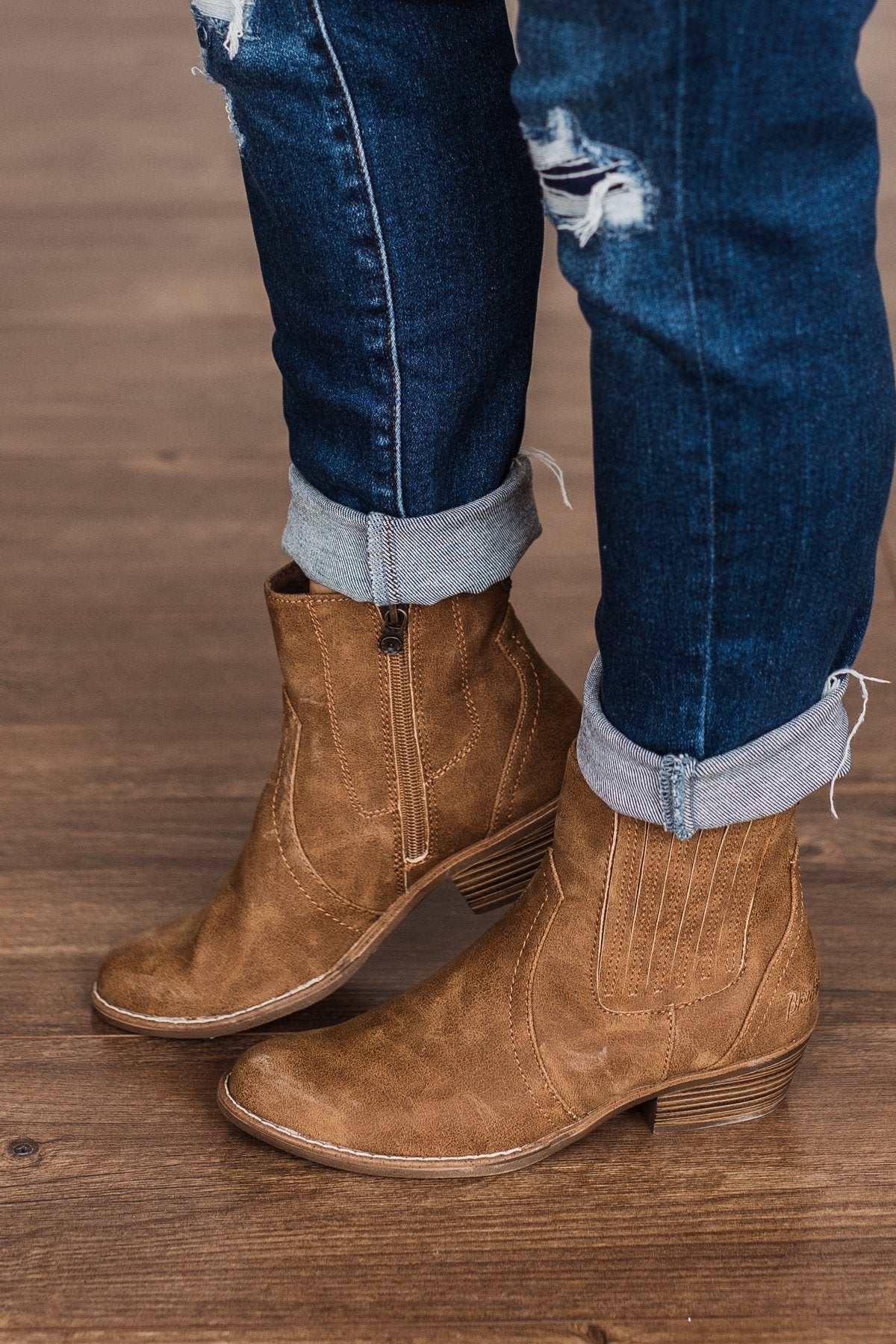 Blowfish Caitlynn Booties- Brown Prospector - Image 5