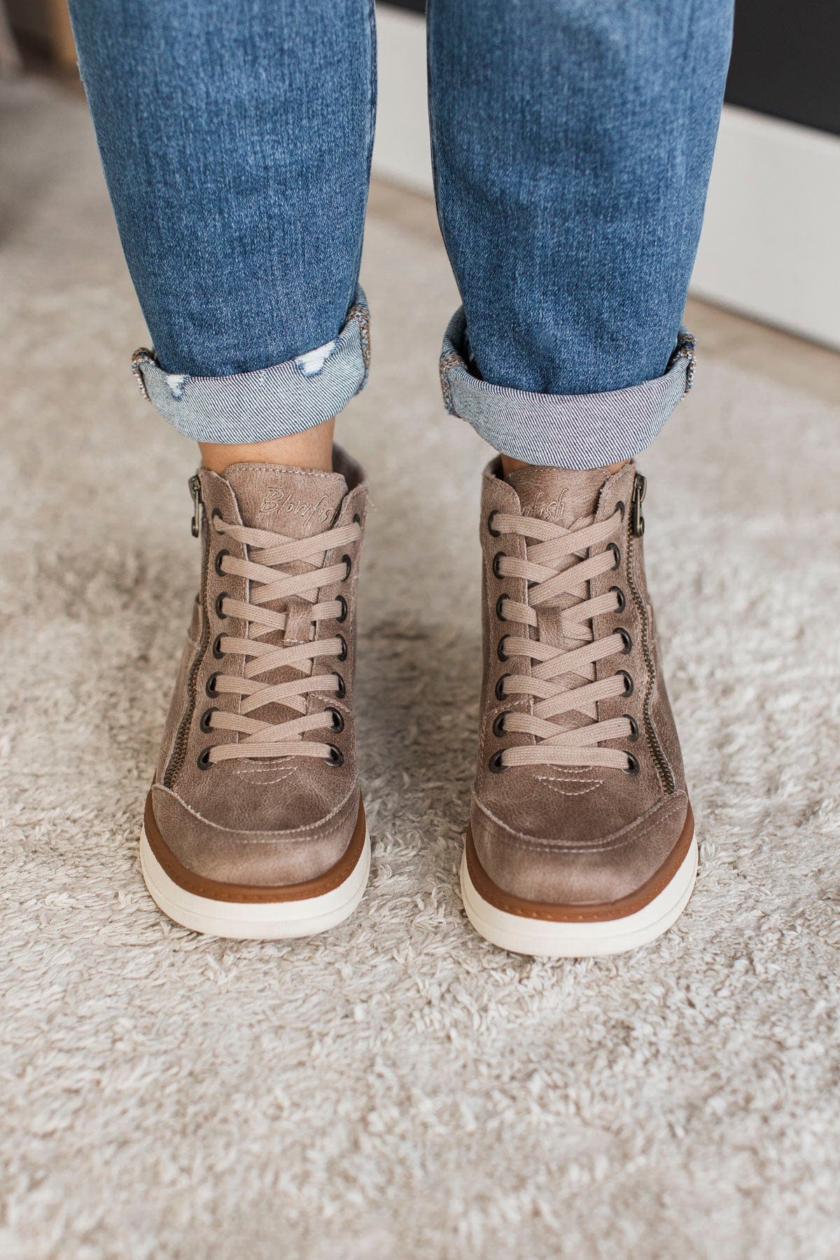 Blowfish Camden Wedge Sneakers- Mushroom - Image 4