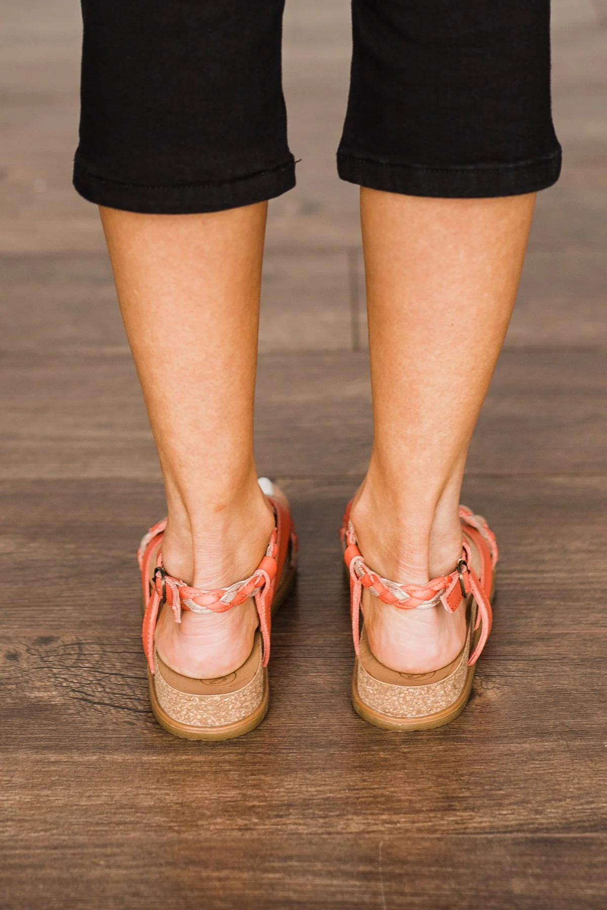 Blowfish Foxtail Sandals- Rose Gold Meteorite/Melon Dyecut - Image 4