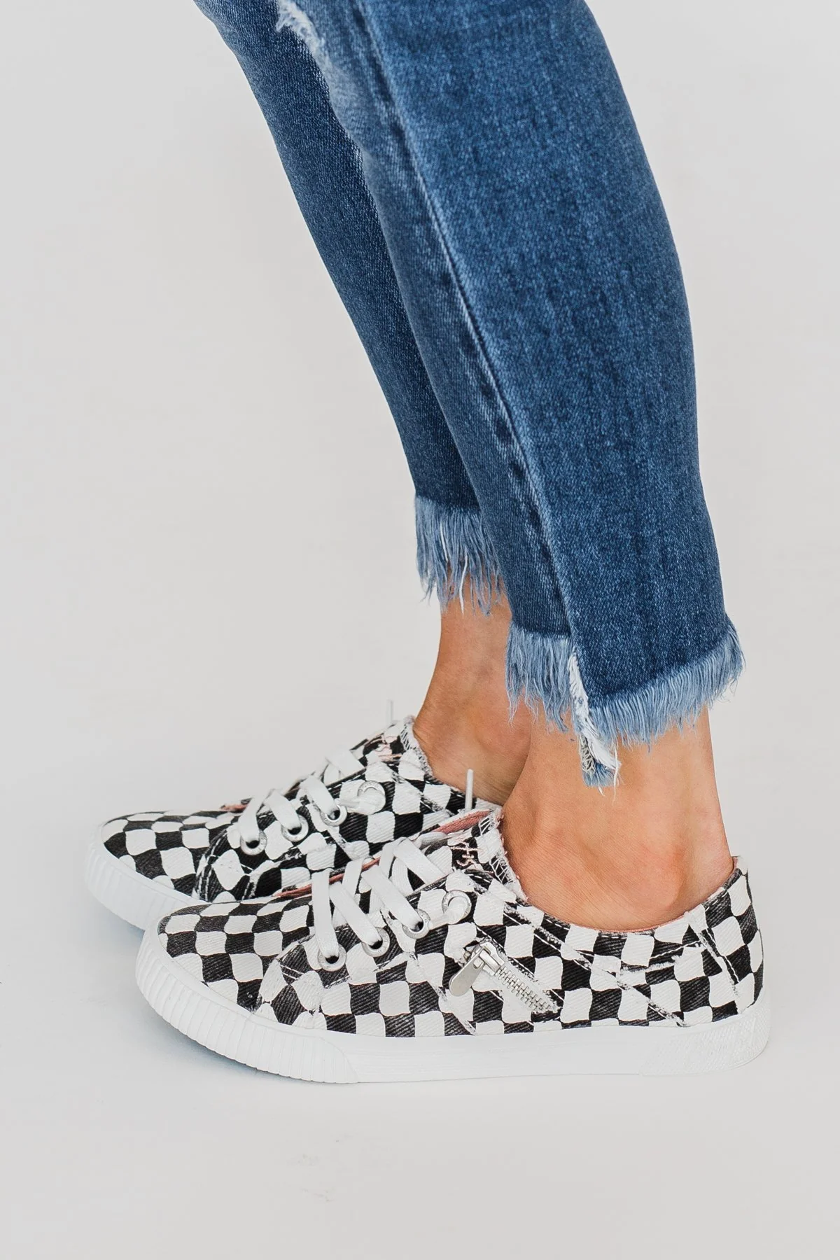 Blowfish Fruit- Off White Munky Check Print - Image 3