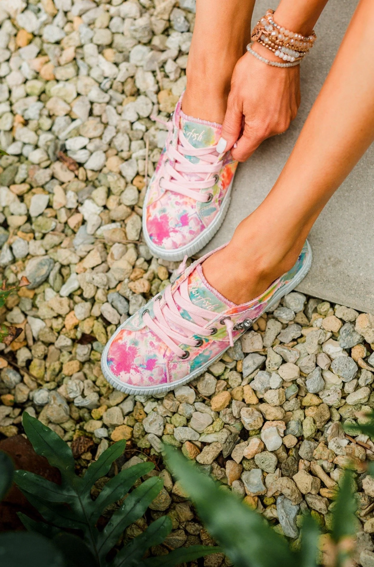 Blowfish Fruit Sneakers- Pink Rainwater Canvas - Image 3