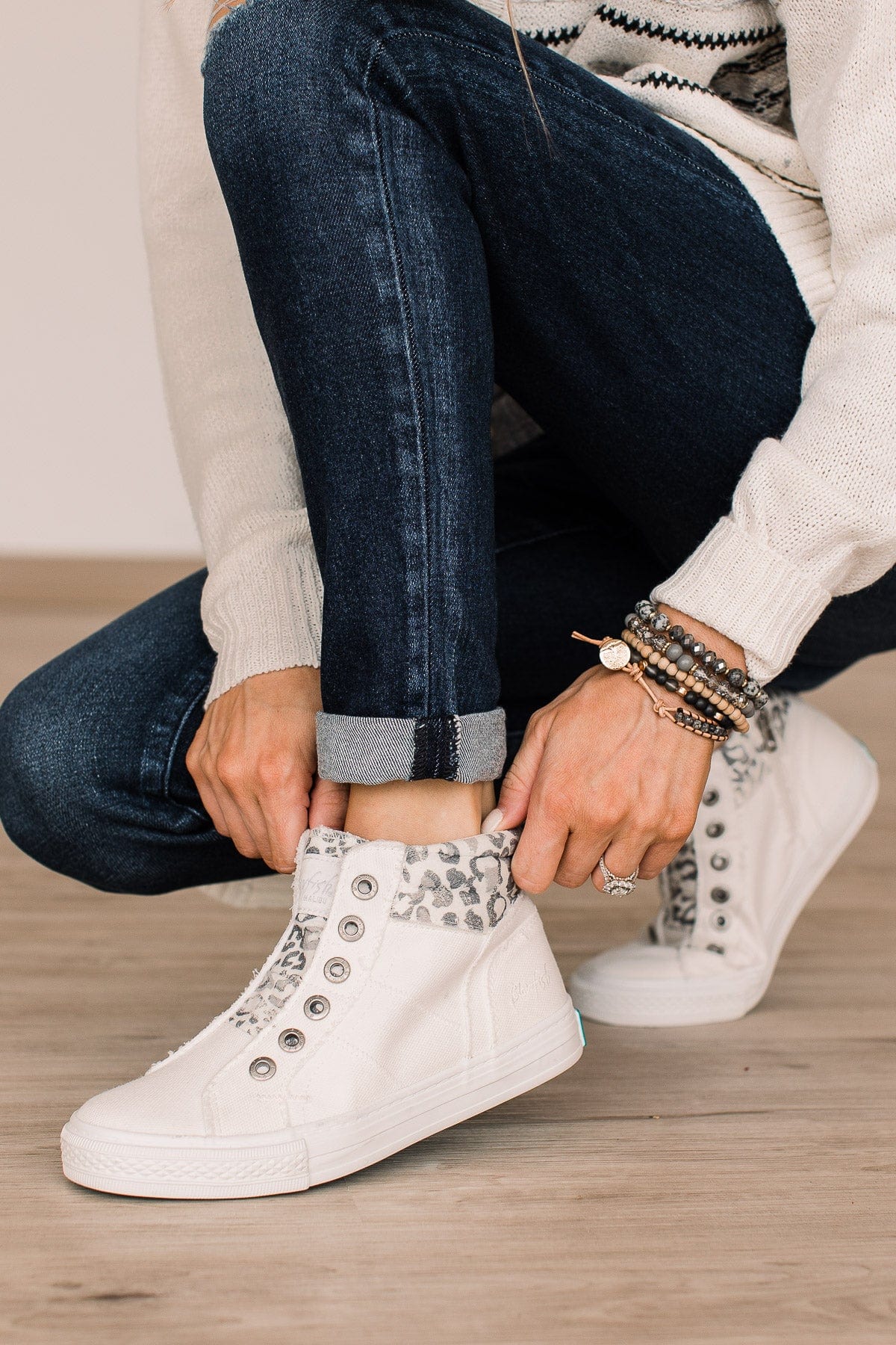 Blowfish Kora Sneakers- White Smoked - Image 3