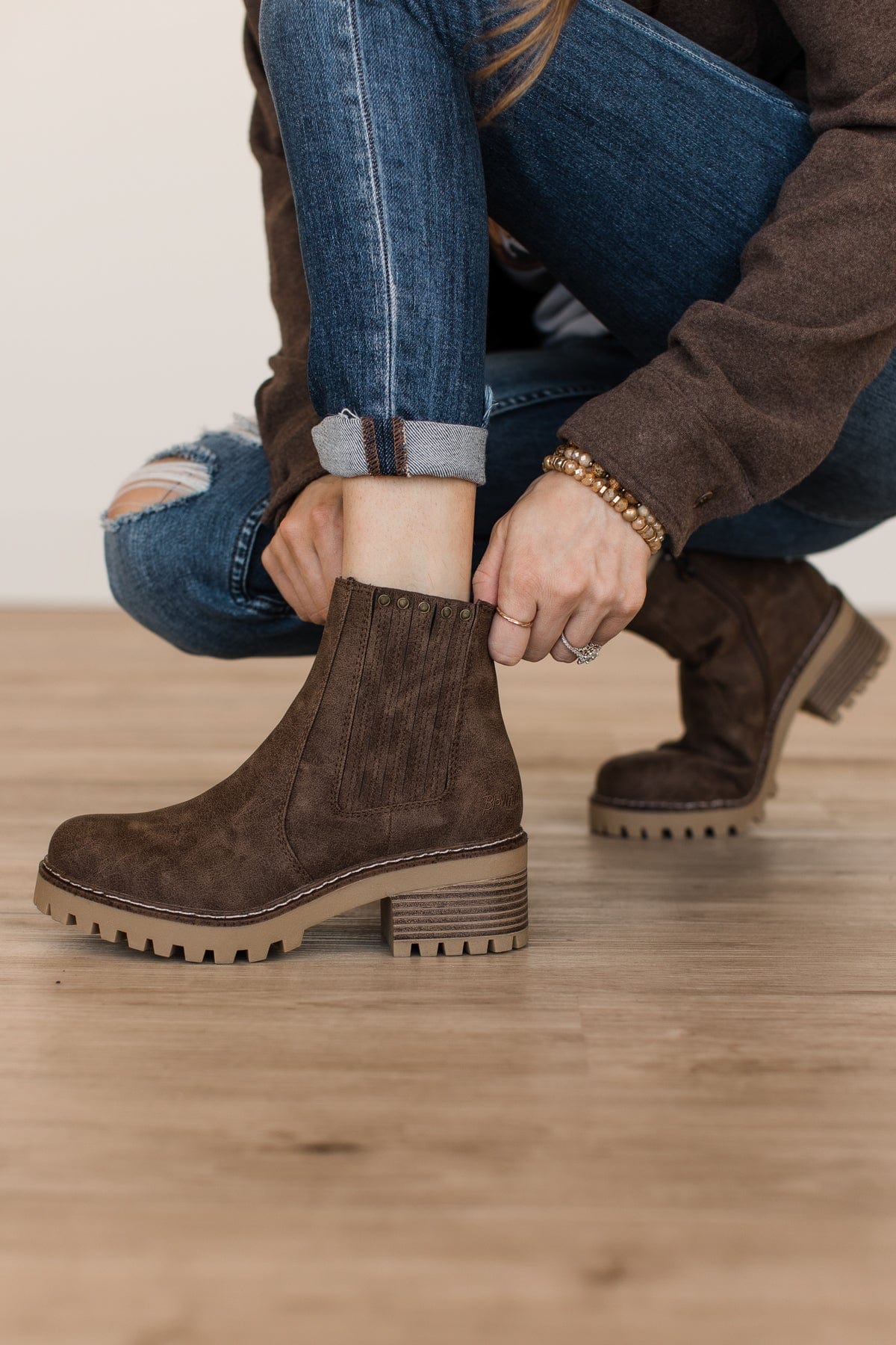 Blowfish Leah Boots- Taupe Prospector - Image 3