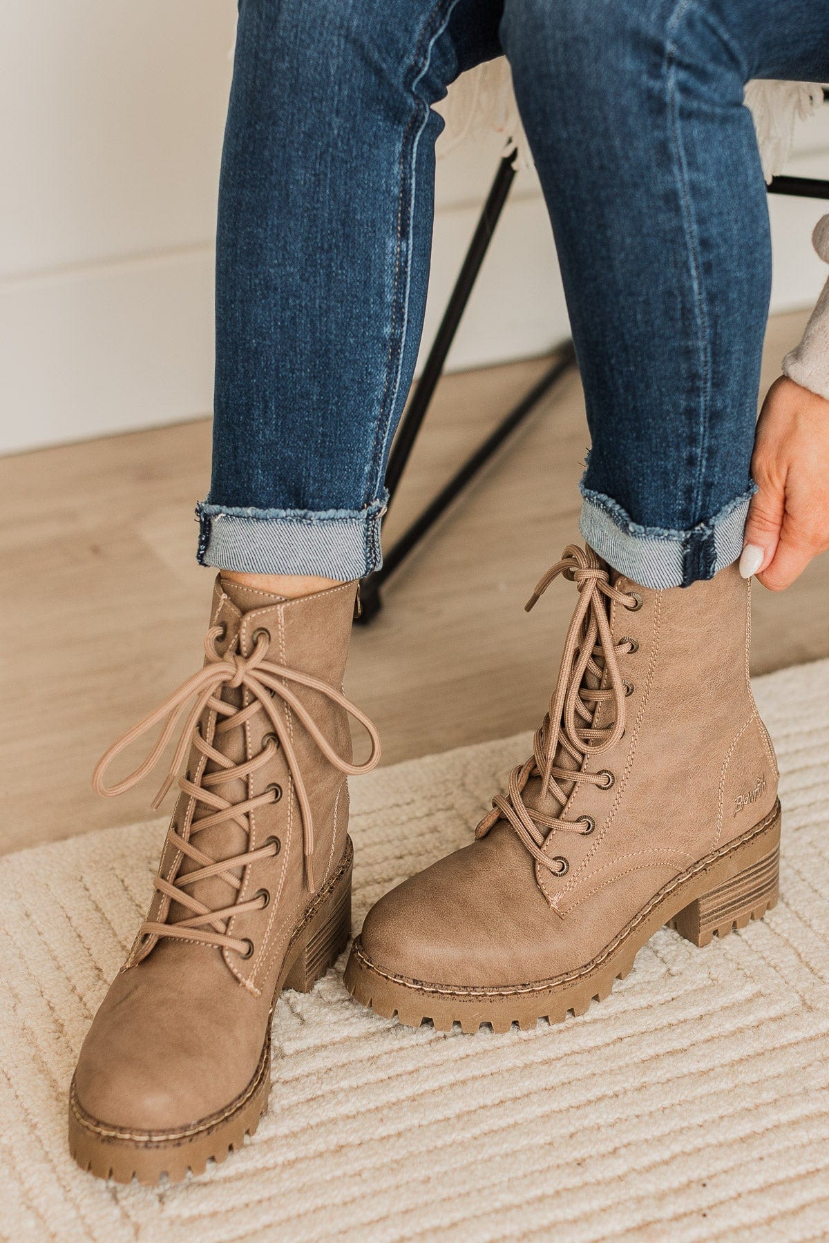 Blowfish Leith Boots- Almond Redwood - Image 2