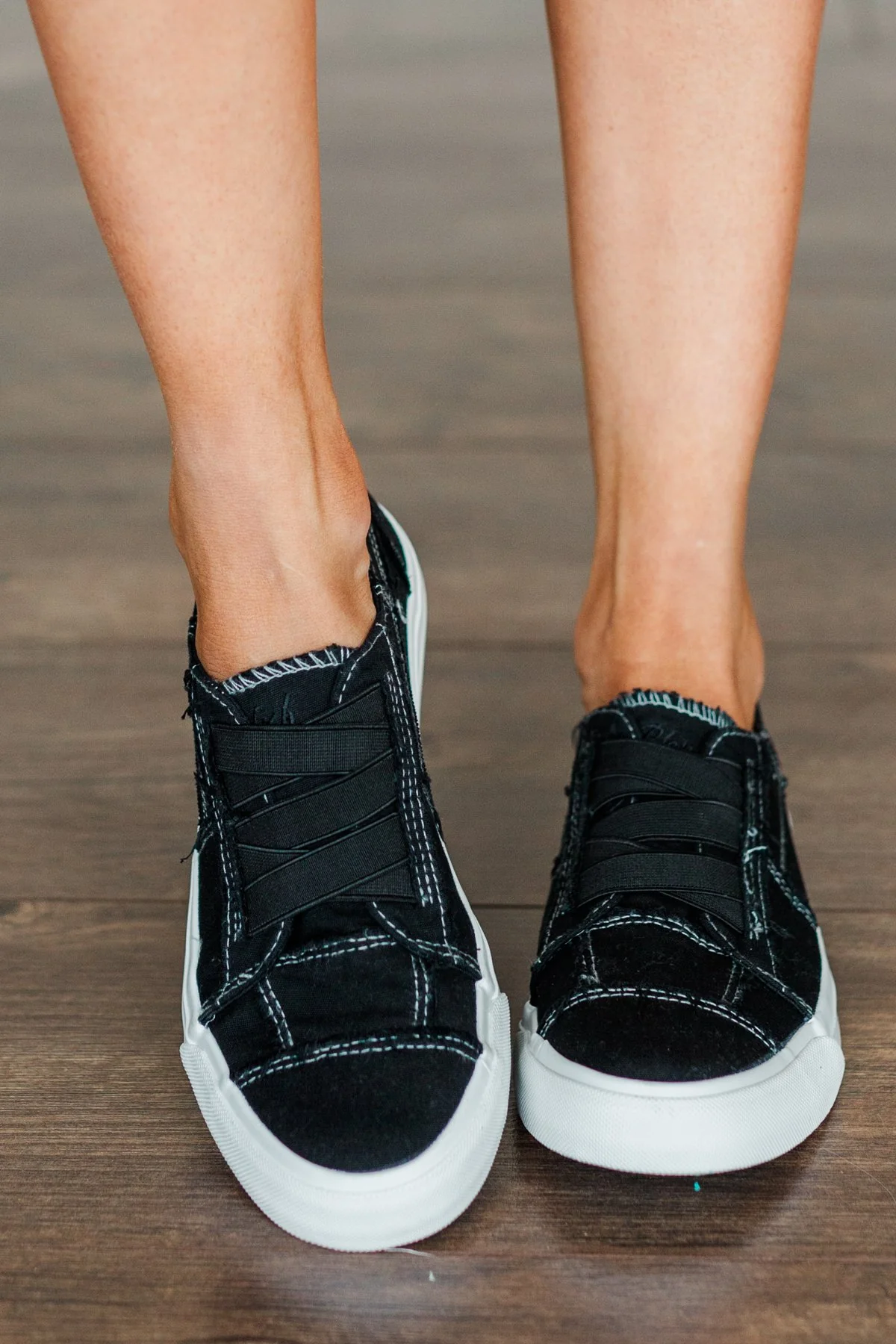Blowfish Marley Sneakers- Black Washed Canvas - Image 2