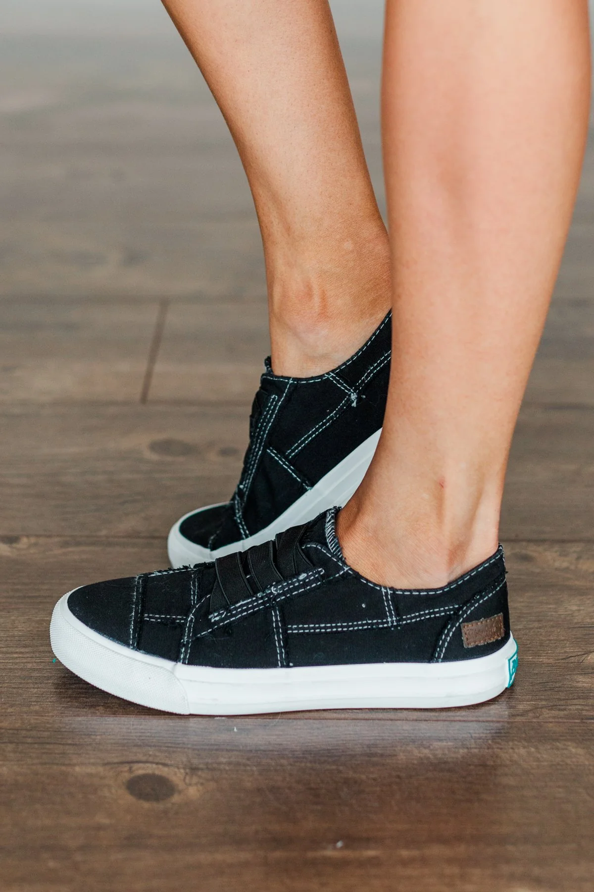 Blowfish Marley Sneakers- Black Washed Canvas - Image 4