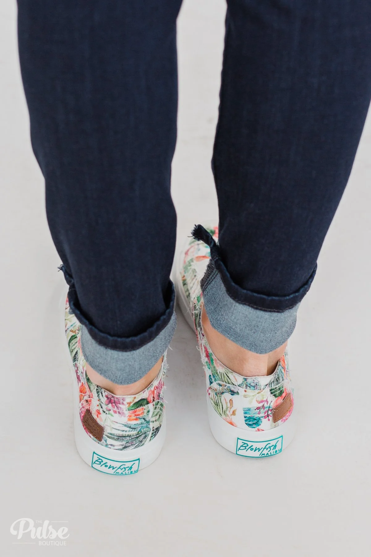 Blowfish Marley Sneakers- Off White Cactus Flower Print - Image 6