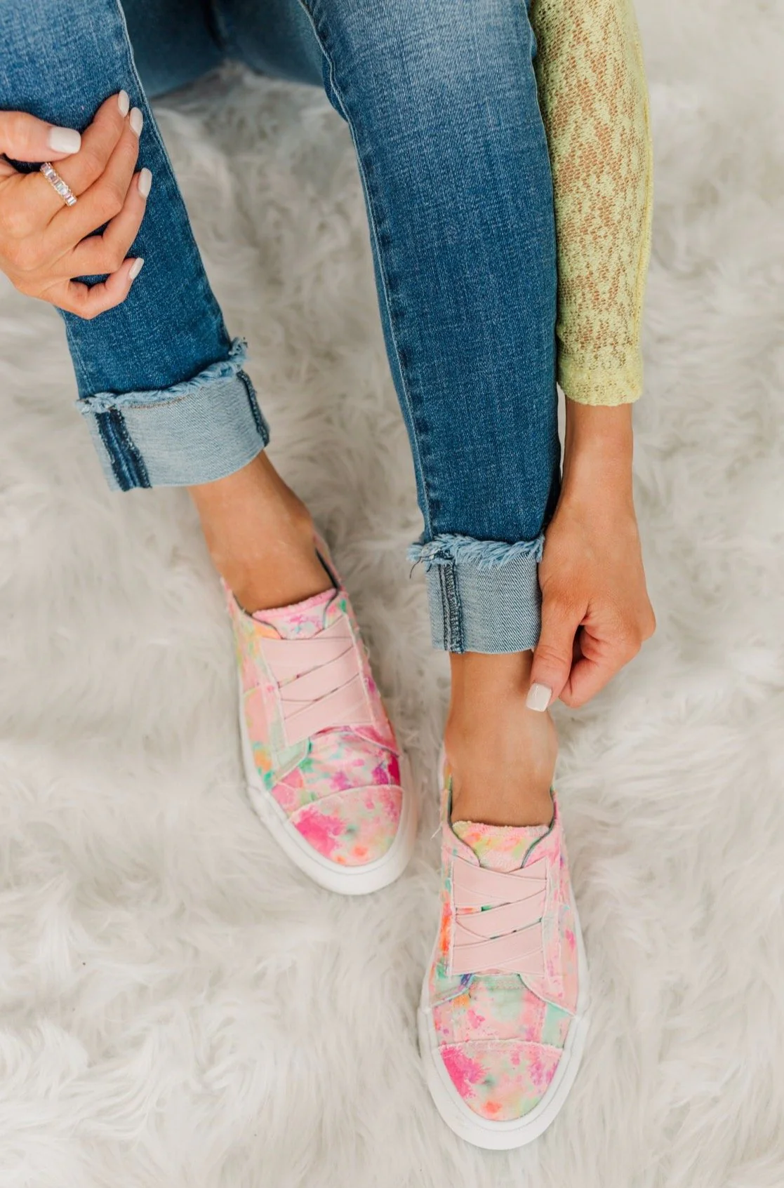 Blowfish Marley Sneakers- Pink Rainwater - Image 2