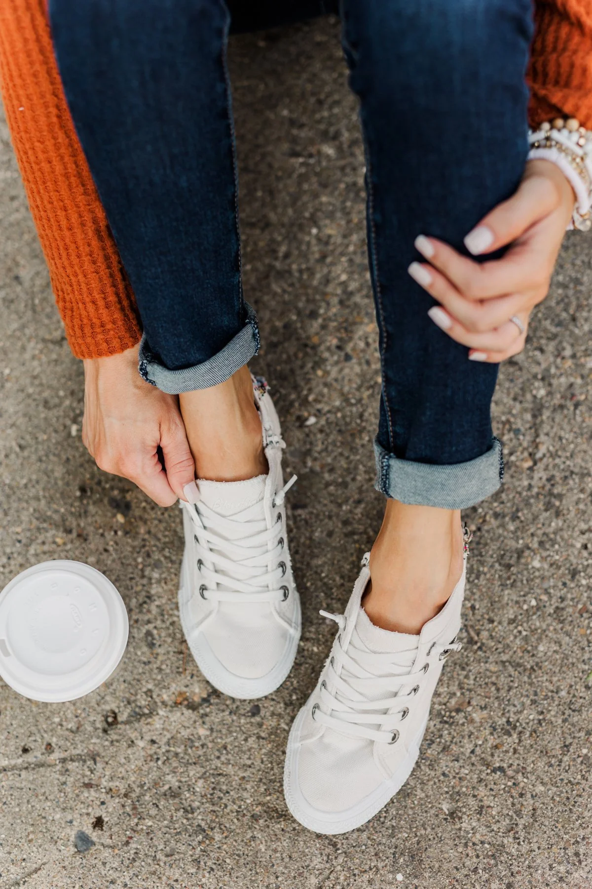 Blowfish Melondrop Sneakers- Desert White Tea Smoked Canvas - Image 2