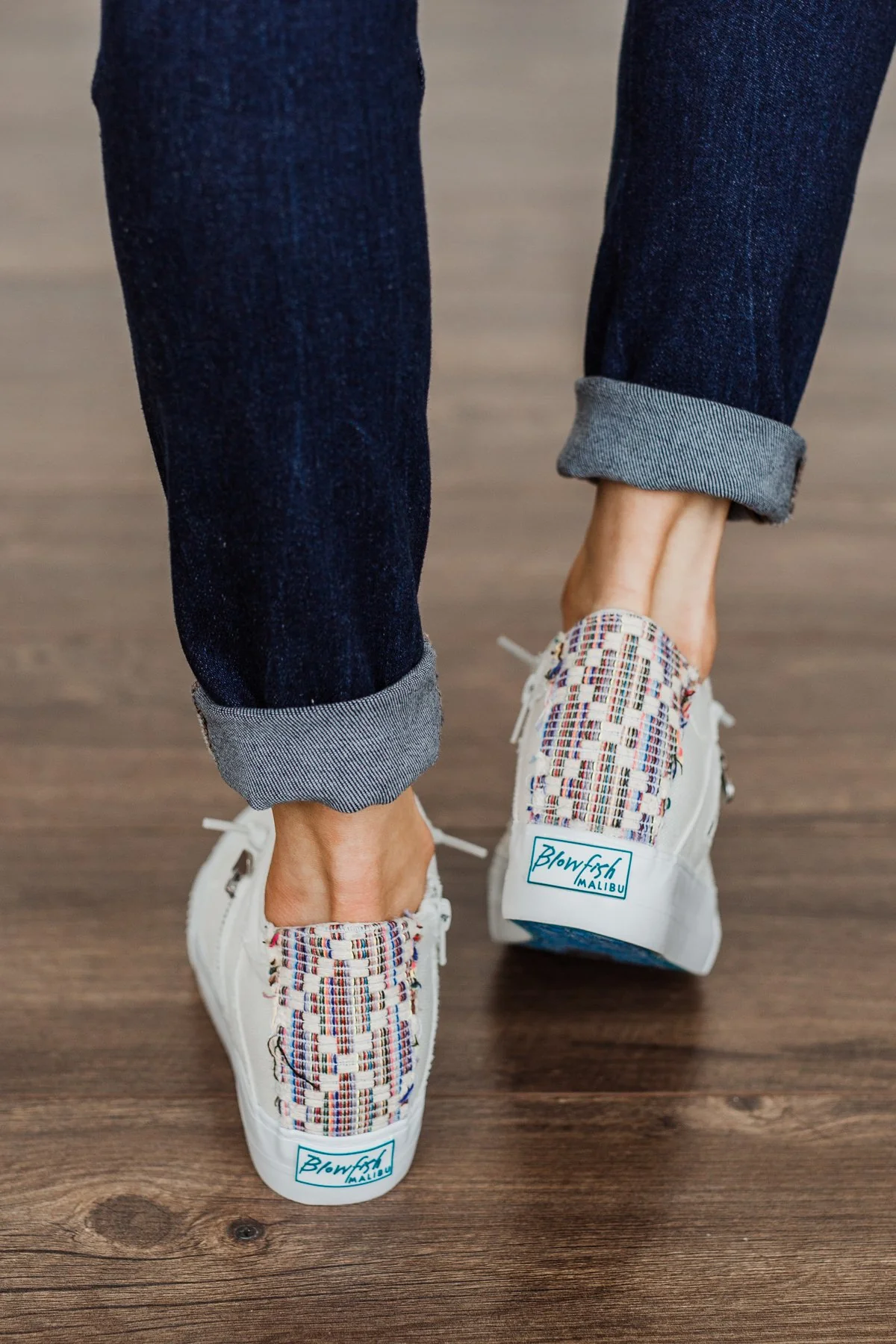 Blowfish Melondrop Sneakers- Desert White Tea Smoked Canvas - Image 5