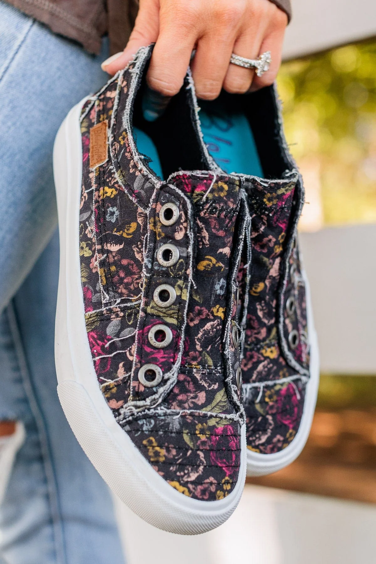 Blowfish Play Sneakers- Black Smashing Floral - Image 2