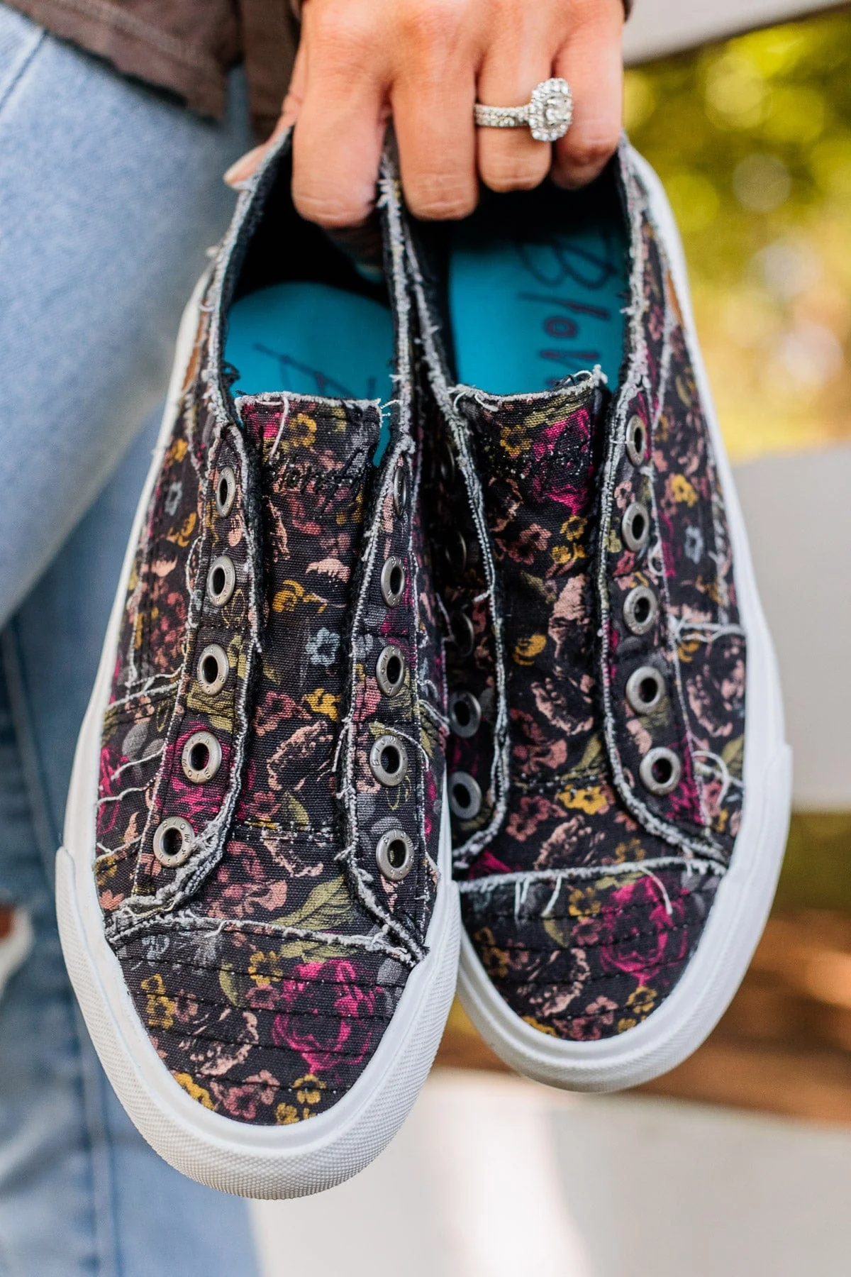 Blowfish Play Sneakers- Black Smashing Floral - Image 3