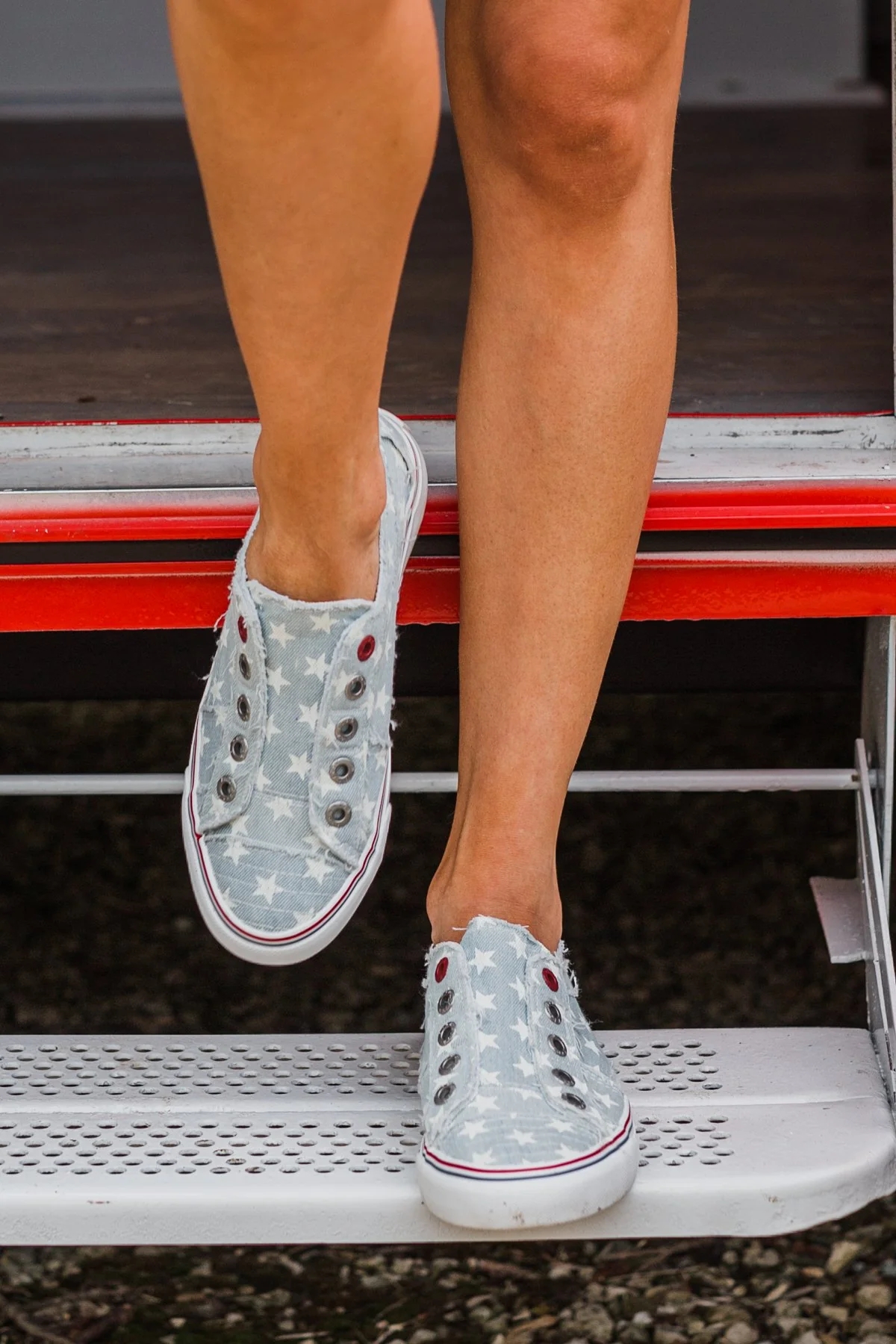 Blowfish Play Sneakers- Ice Denim Star - Image 5