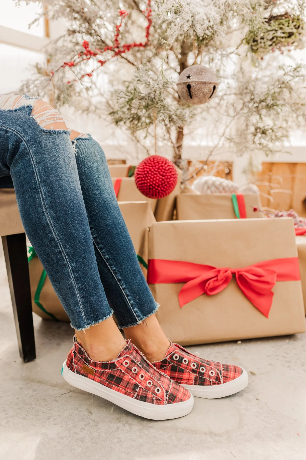 Blowfish Play Sneakers- Red Grand Canyon Plaid - Image 8
