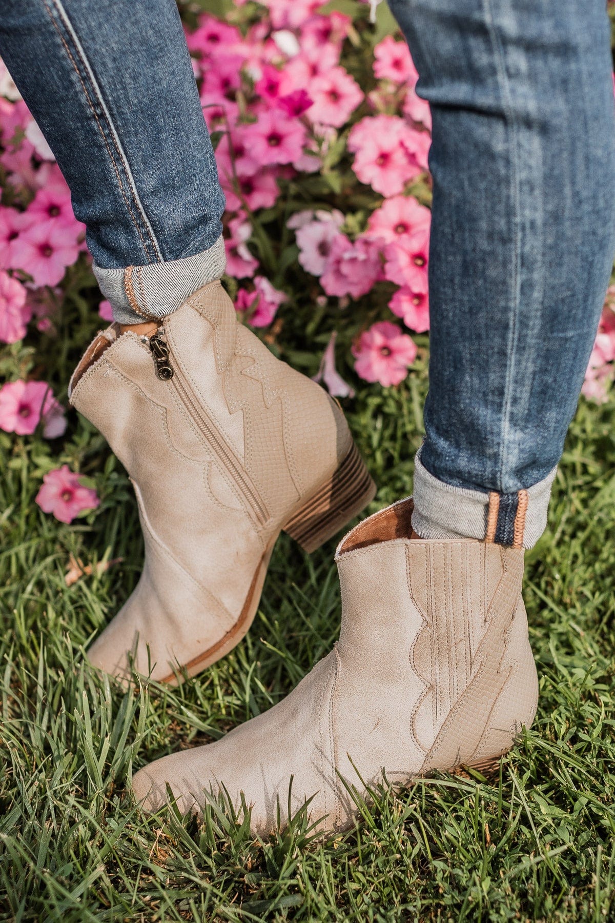 Blowfish Spangle Booties- Sand - Image 2