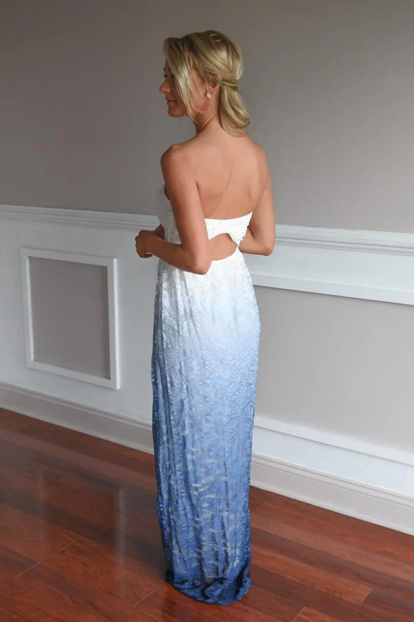 Blue Ombre Maxi Dress - Image 6