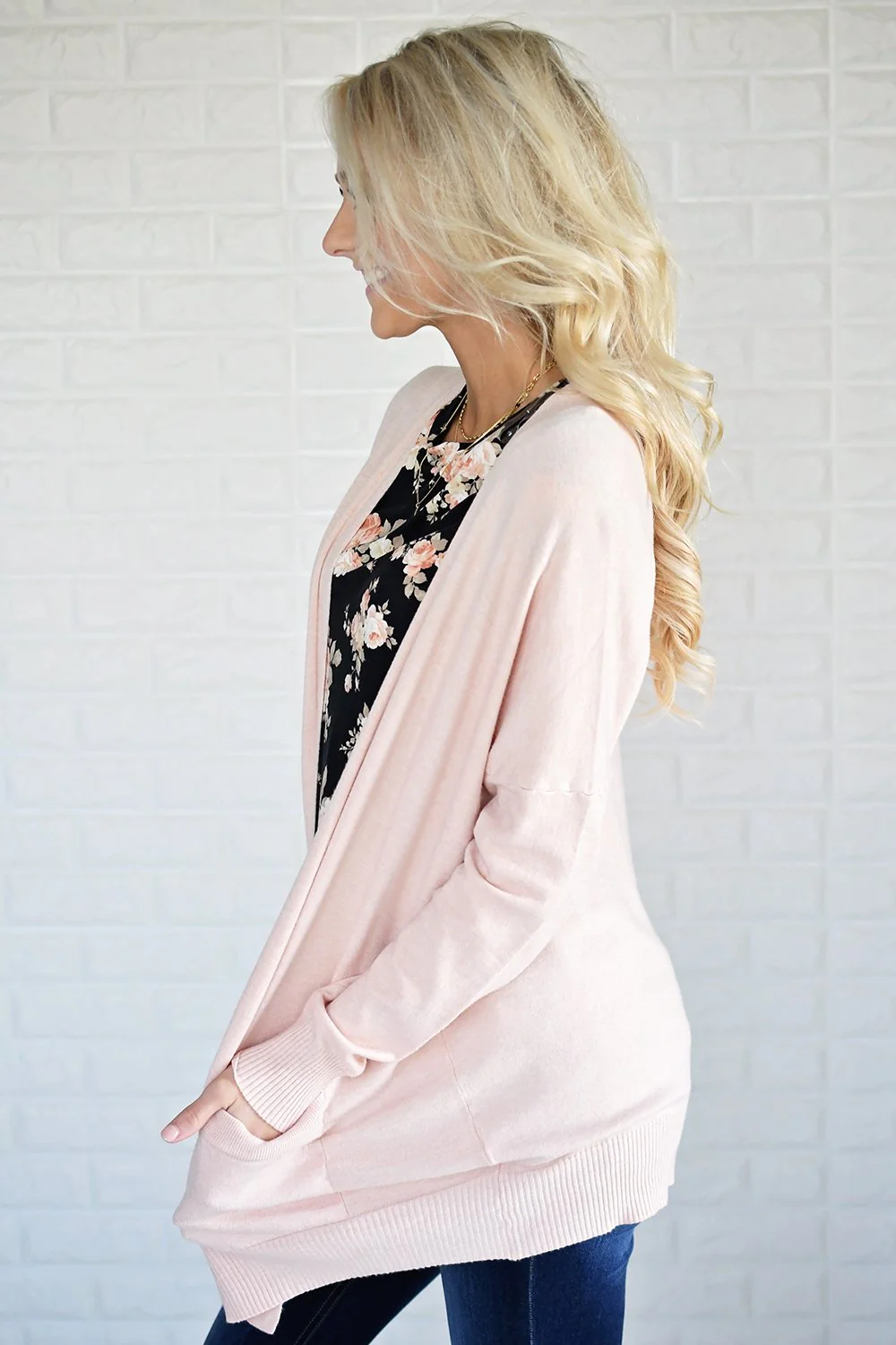 Blush V-Back Cardigan - Image 5