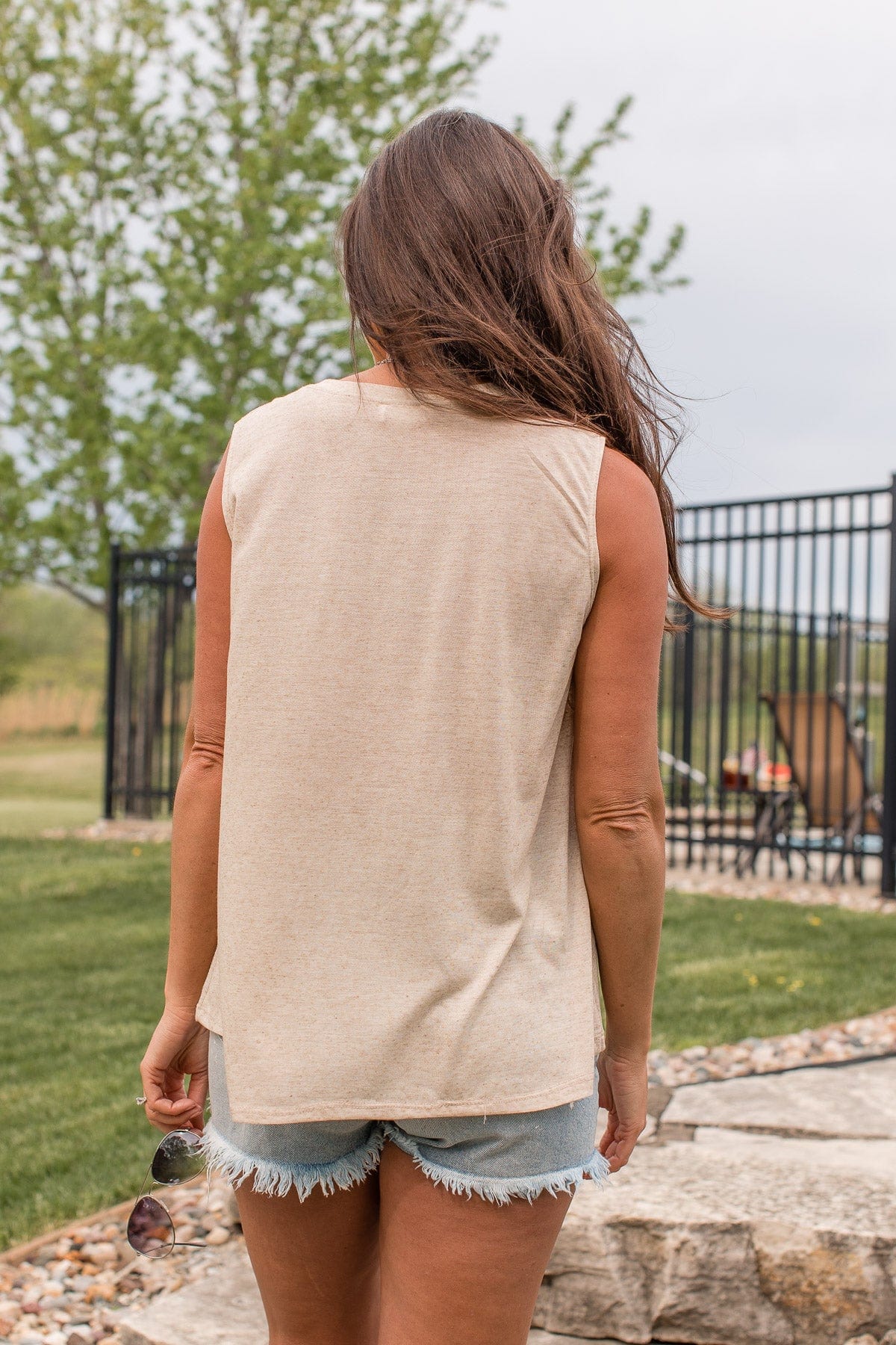 Boldly Proud Graphic Tank- Oatmeal - Image 7
