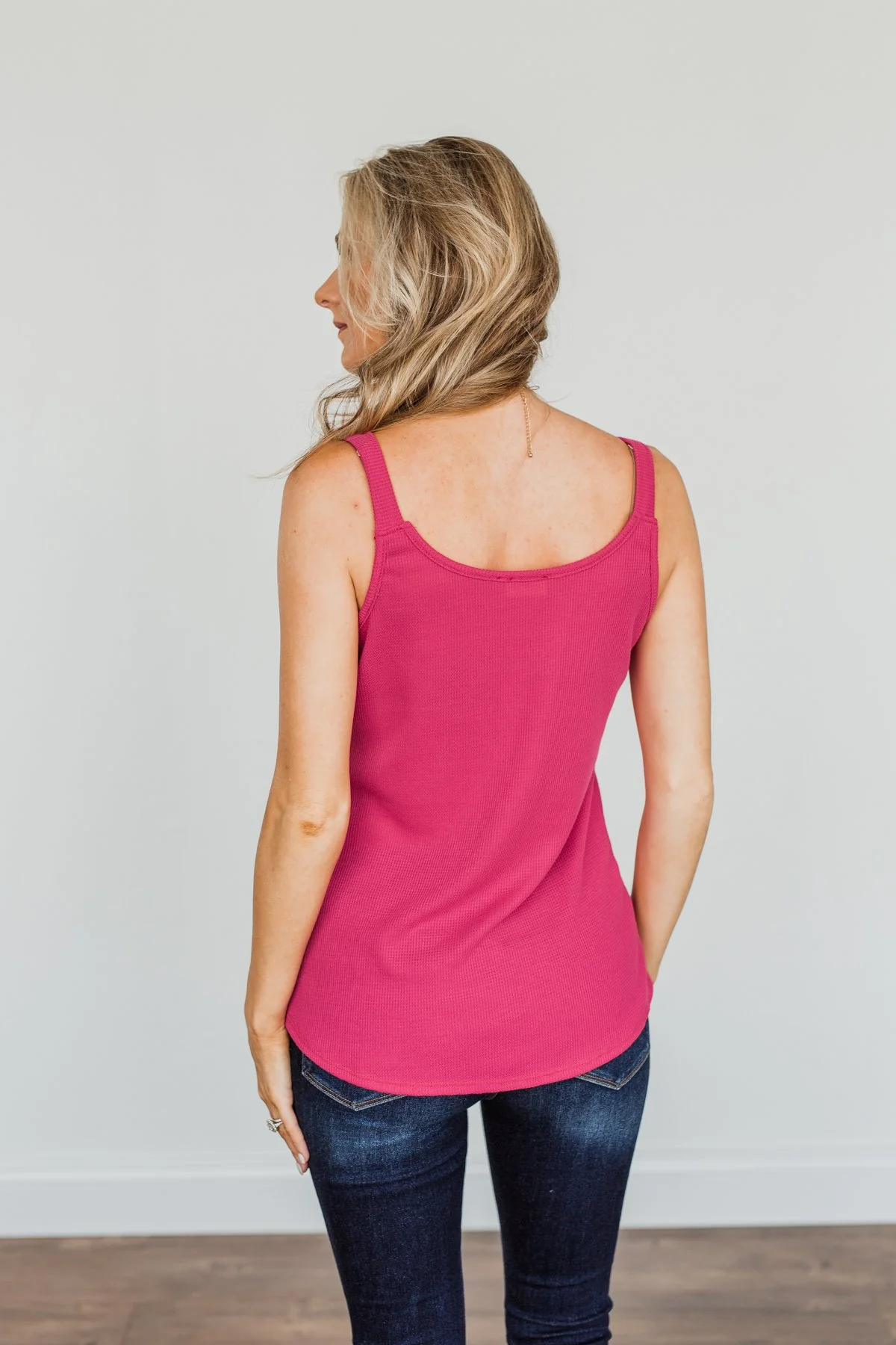 Born To Be Together Knit Tank Top- Hot Pink - Image 10