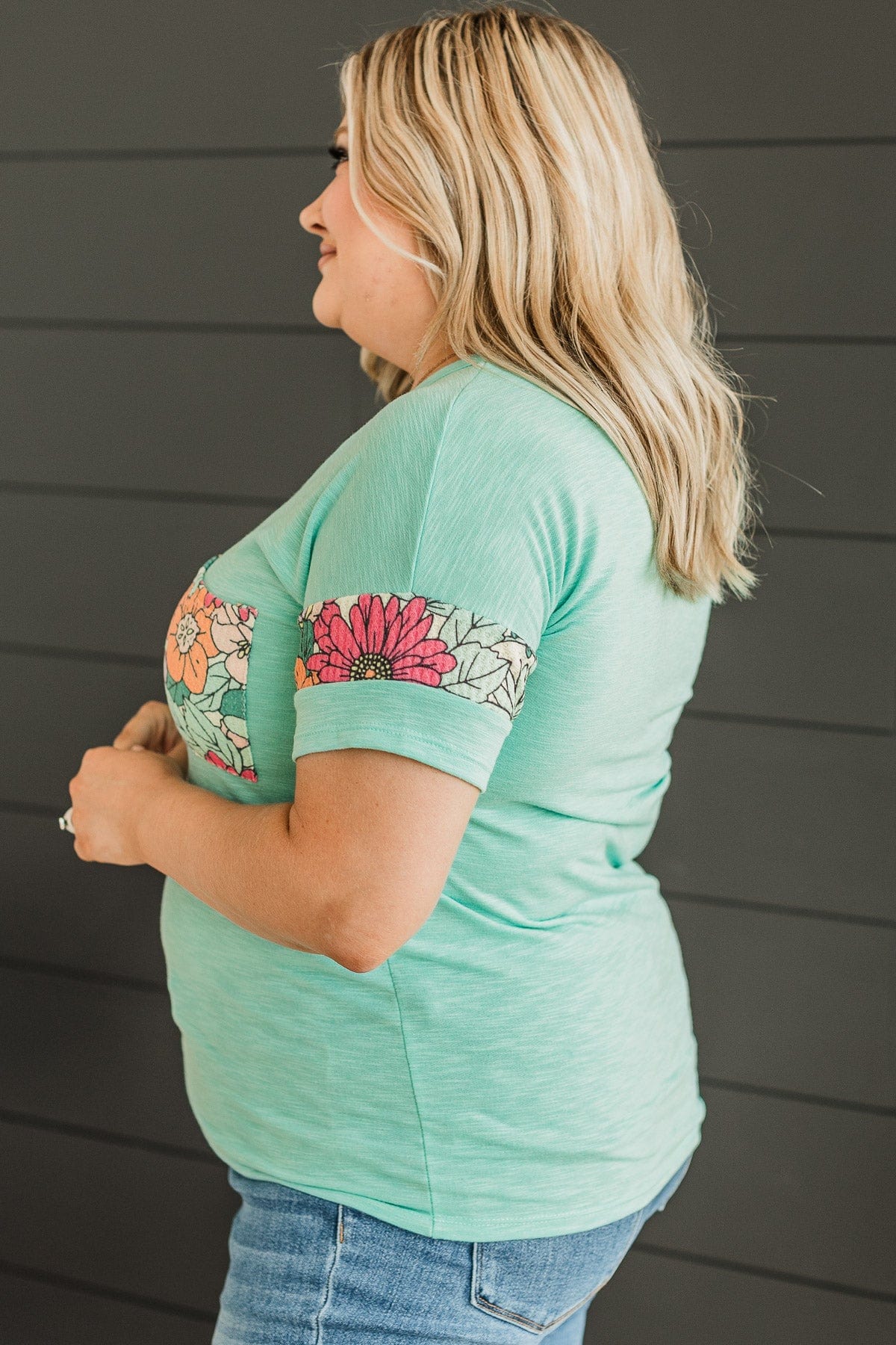 Bound For Beauty Knit Top- Mint Blue - Image 5