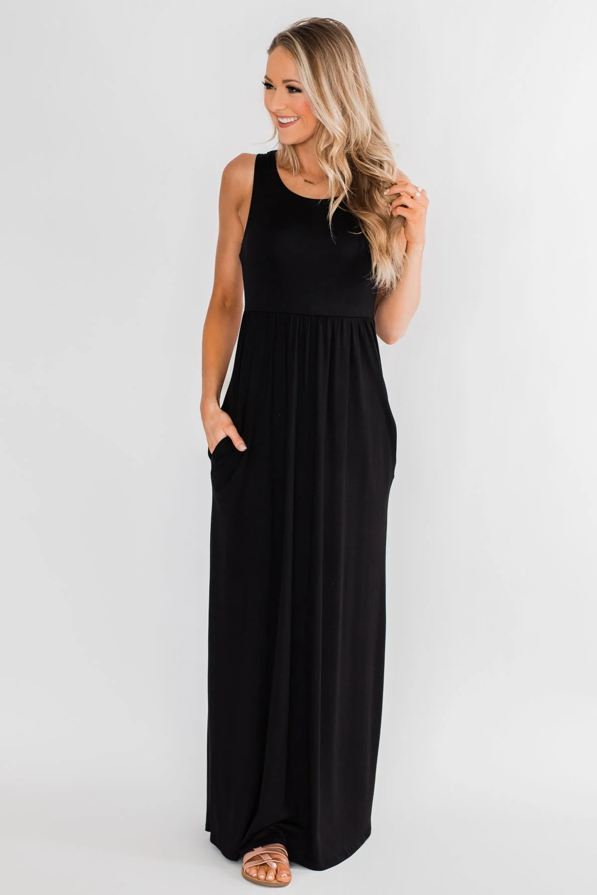 Brand New Start Crochet Maxi Dress- Neon Pink & Black - Image 2