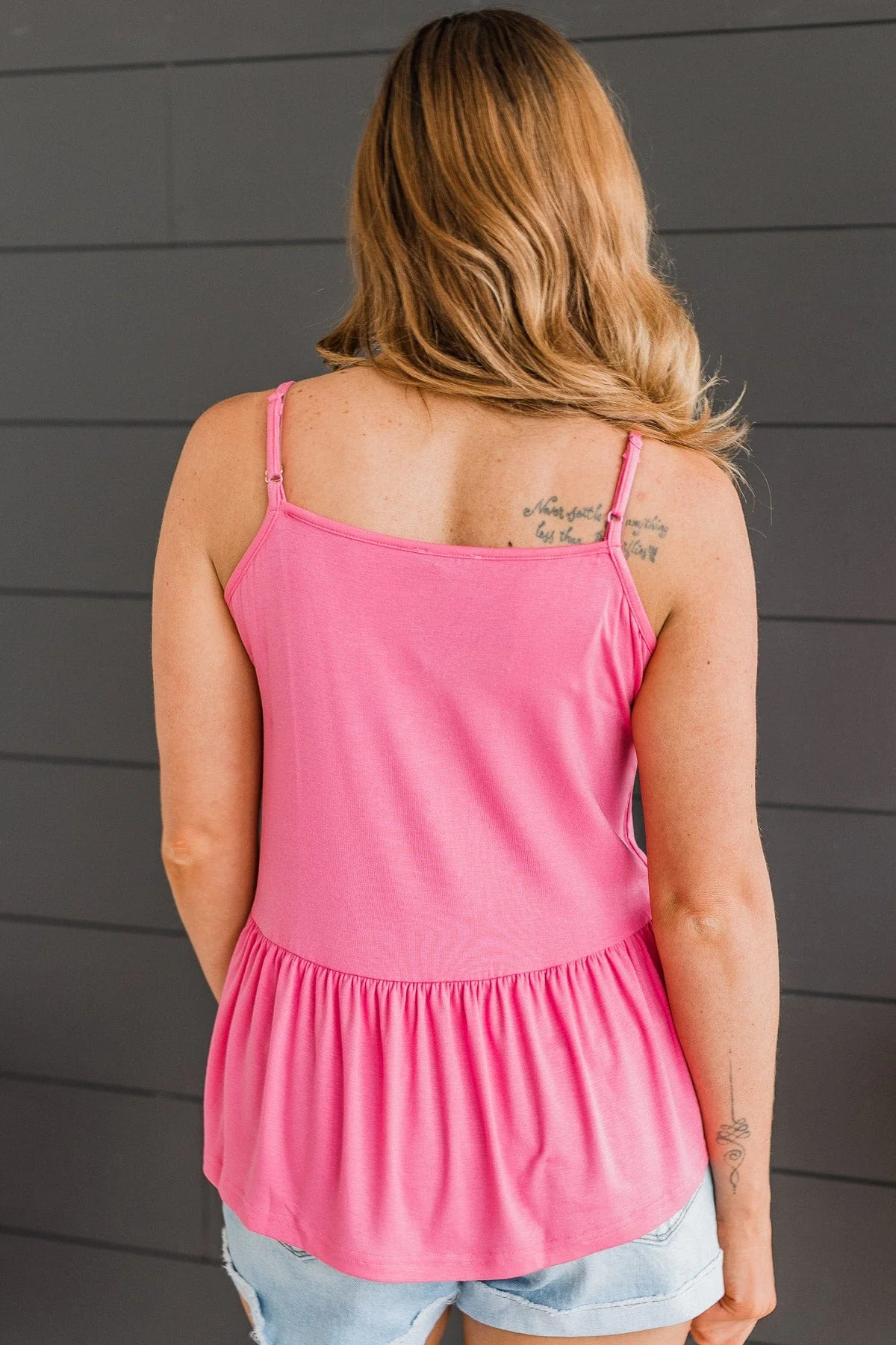 Bright As The Moon Tank Top- Bright Pink - Image 7