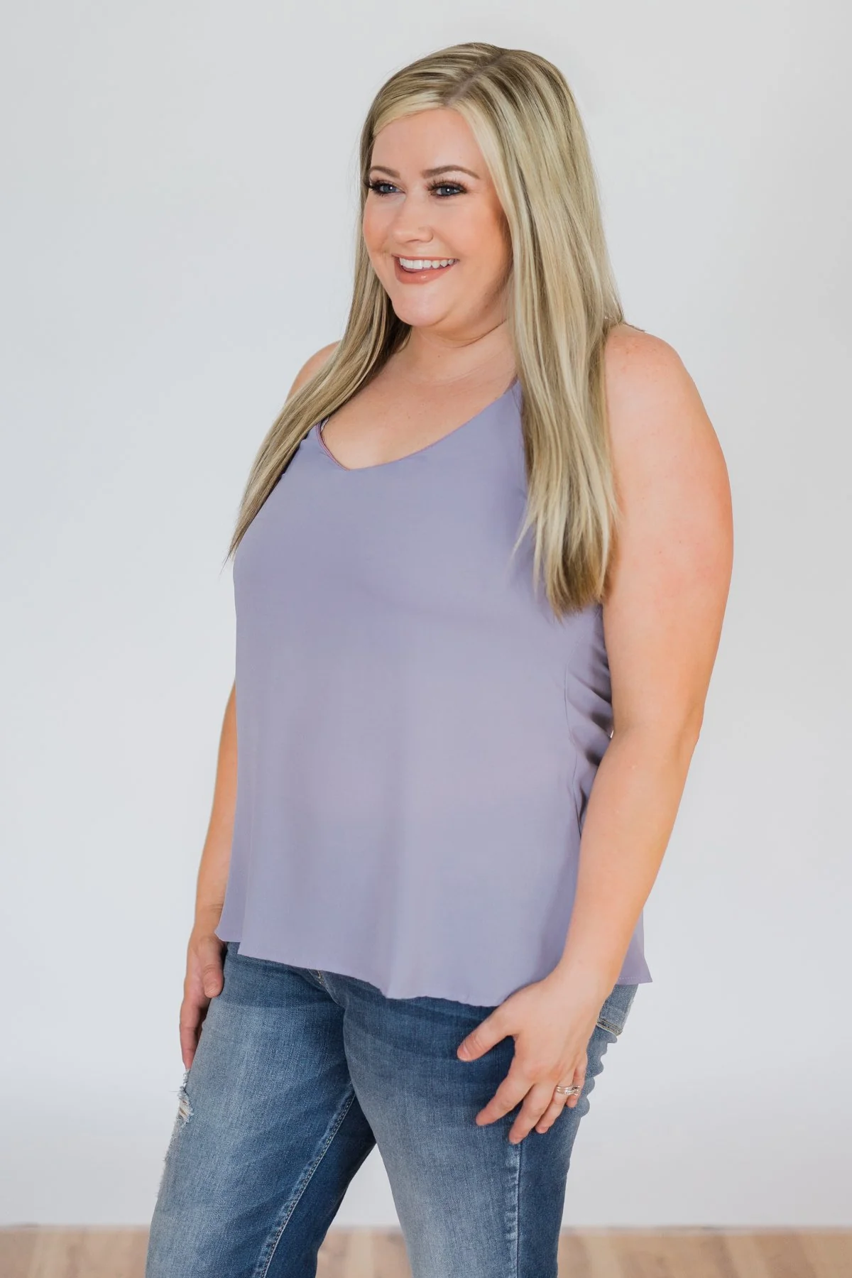 Brighten My Day Tank Top- Lilac - Image 9