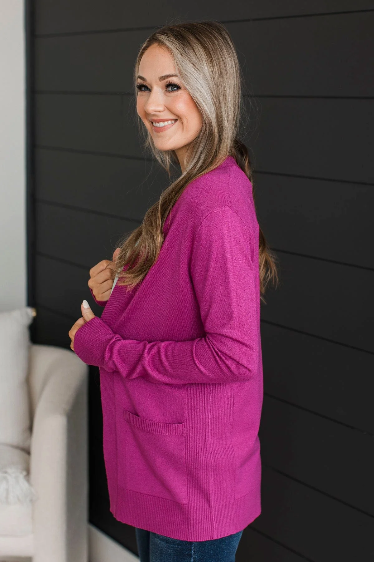 Bringing Perfection Lightweight Cardigan- Orchid - Image 5