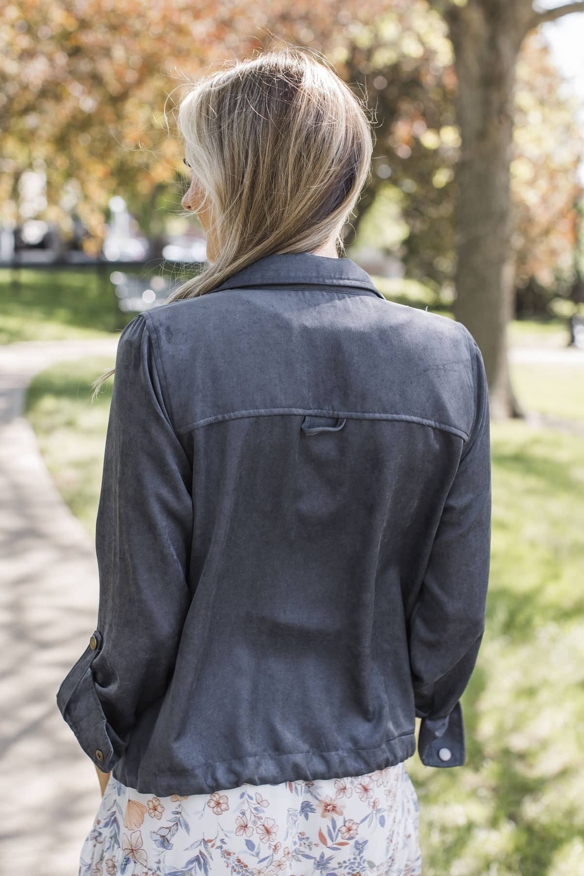 Brisk Morning Lightweight Zip Up Jacket- Midnight Blue - Image 7