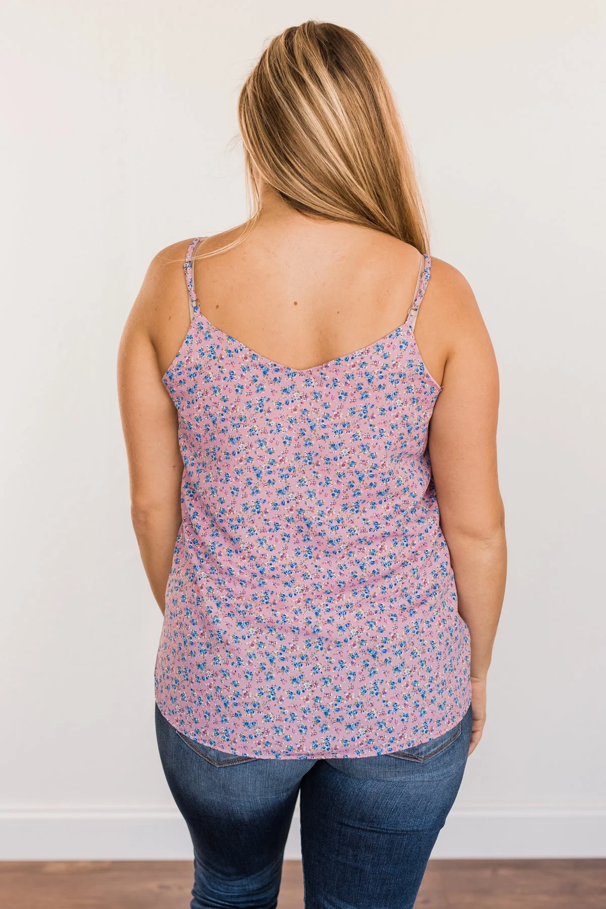 Budding Romance Floral Tank Top- Dusty Purple - Image 9