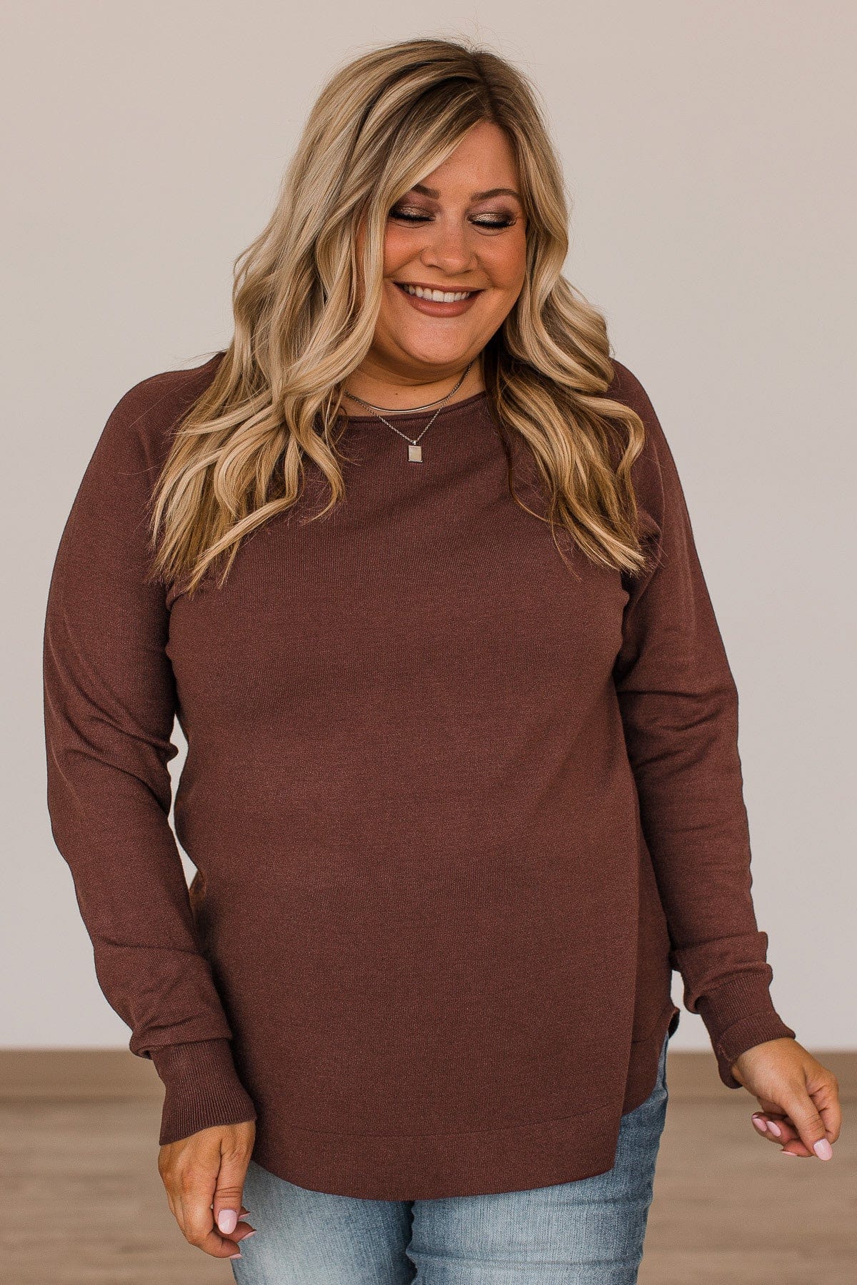 Butter Me Up Knit Sweater- Chocolate - Image 5