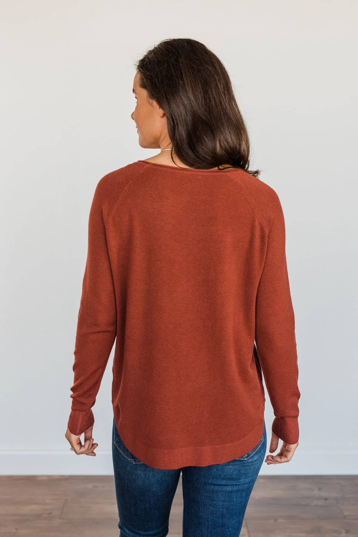 Butter Me Up Knit Sweater- Deep Clay - Image 12