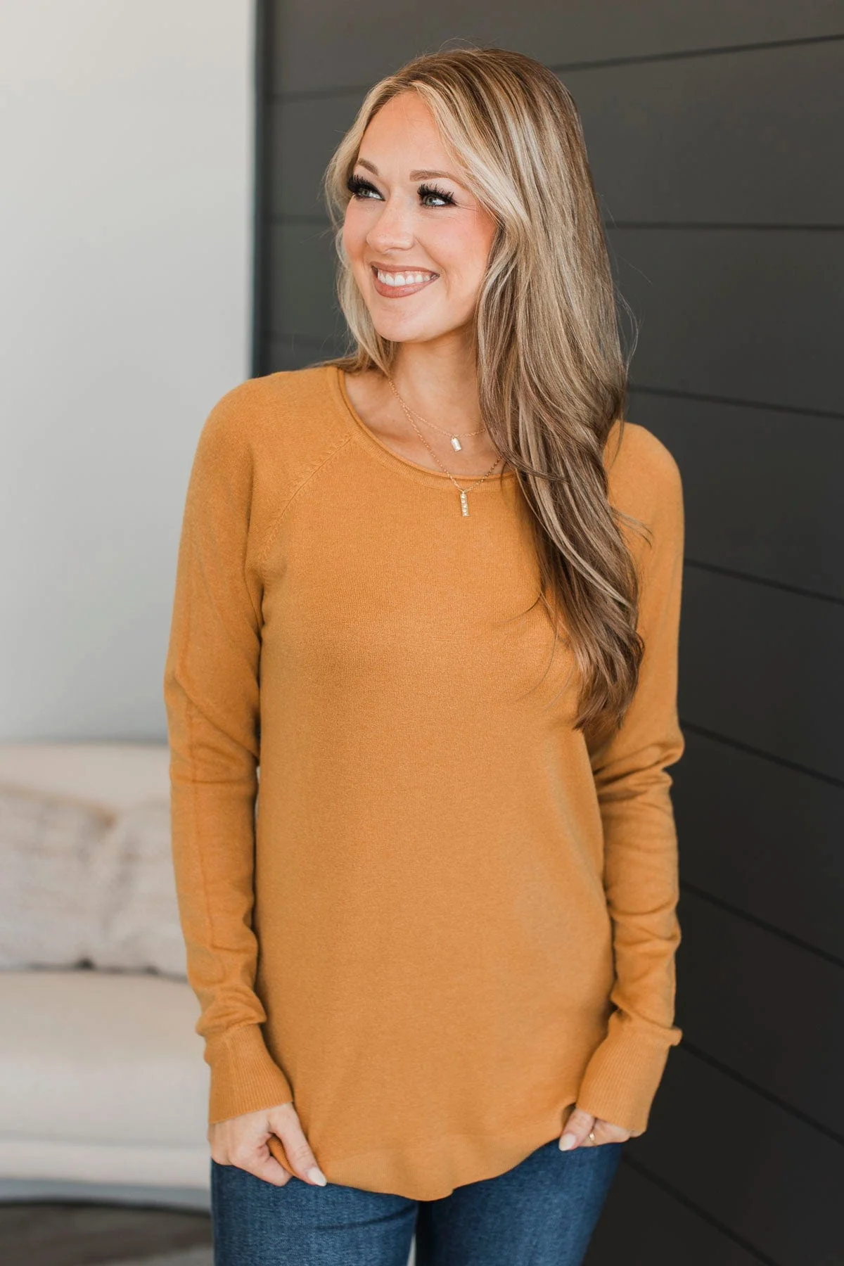 Butter Me Up Knit Sweater- Marigold - Image 3