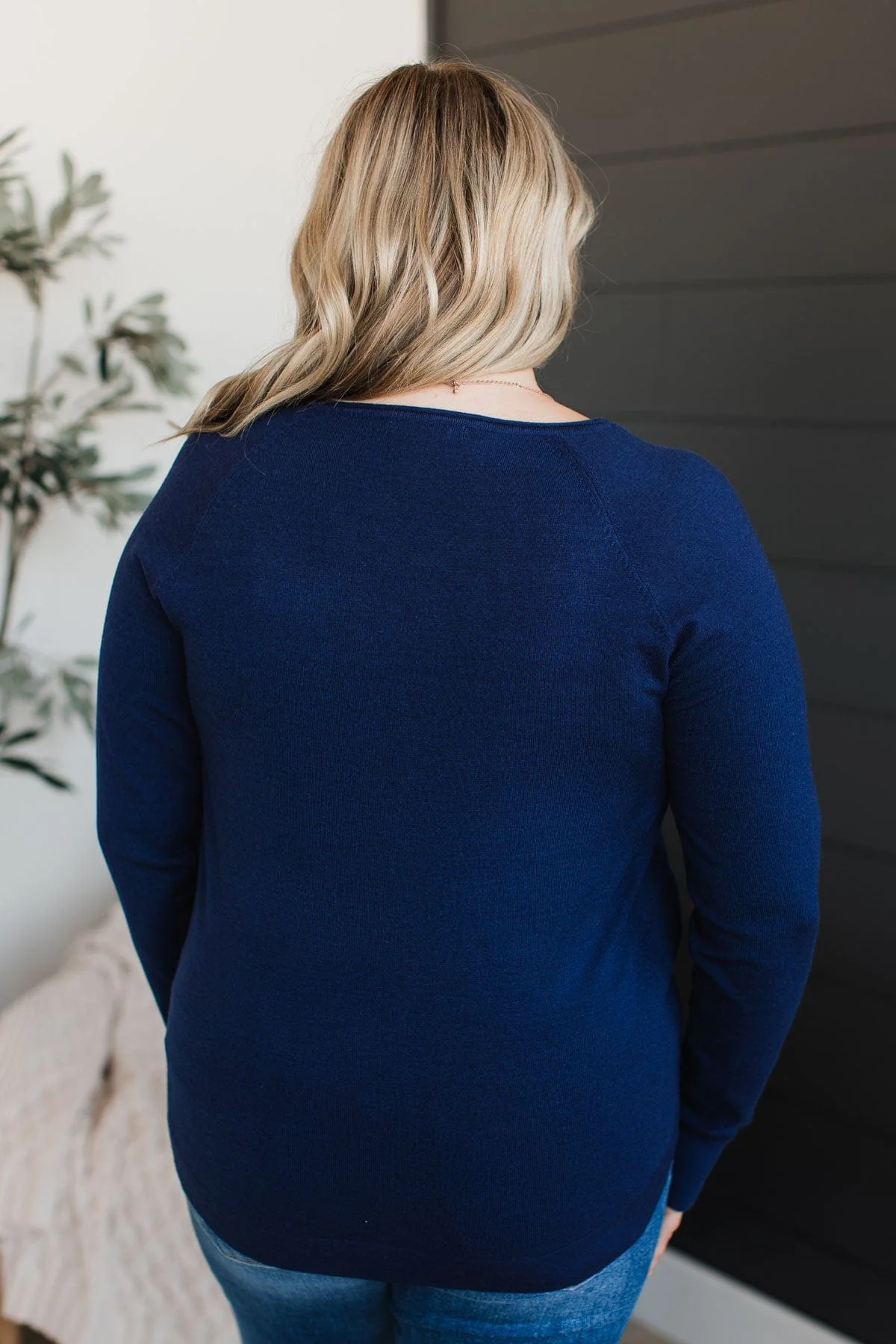 Butter Me Up Knit Sweater- Navy - Image 8