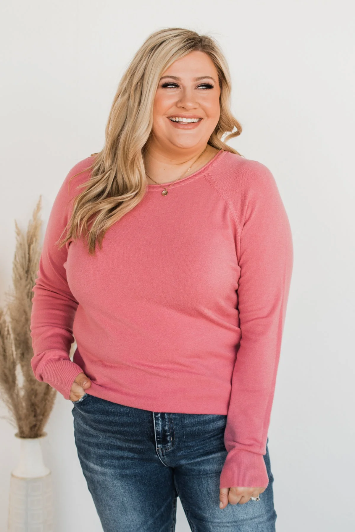 Butter Me Up Knit Sweater- Pink - Image 5