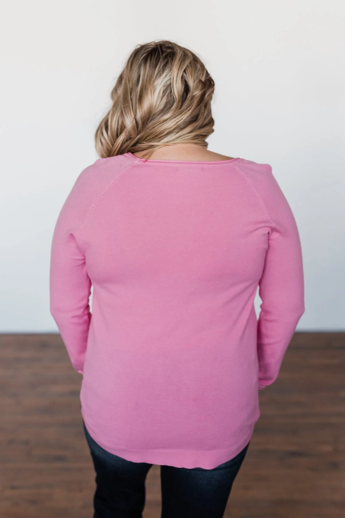 Butter Me Up Sweater- Bubblegum Pink - Image 12