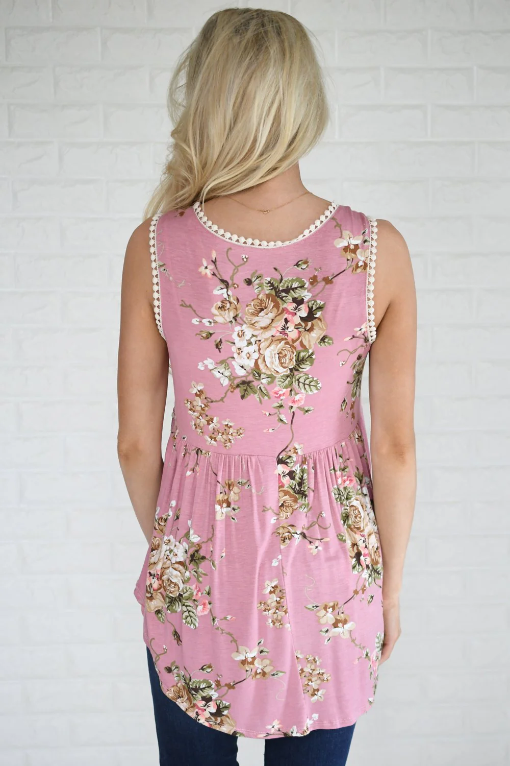By Your Side Floral Babydoll Tank Top - Image 6