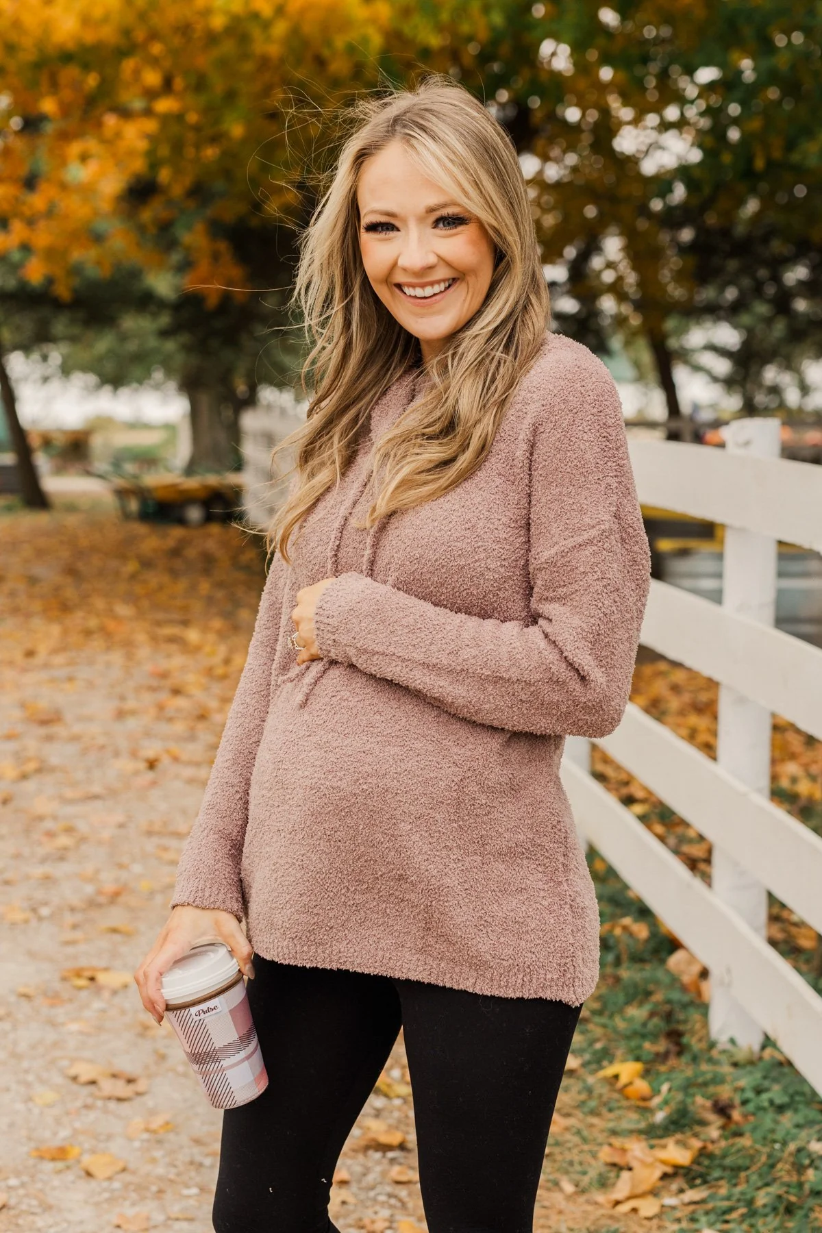 Cabin Cuddles Pullover Top- Mocha - Image 7