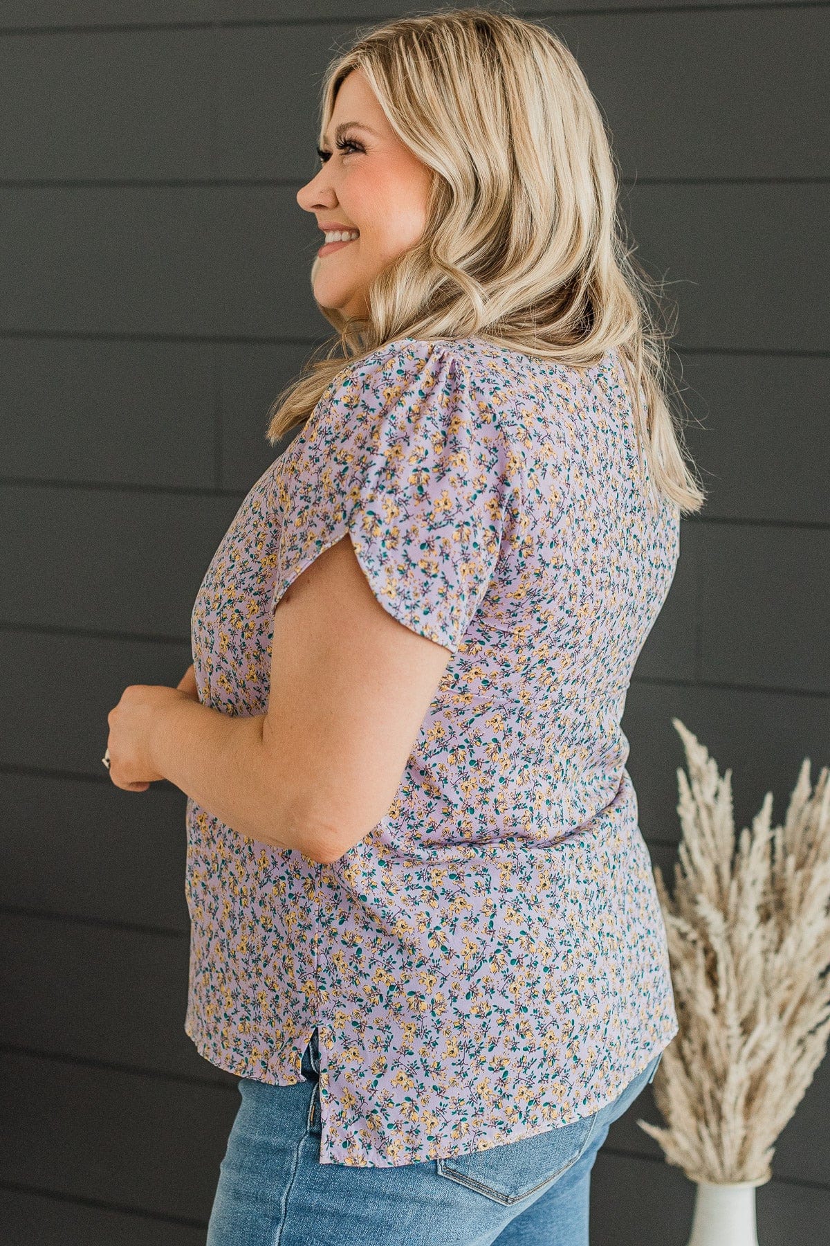 Calling For You Floral Top- Lavender - Image 6